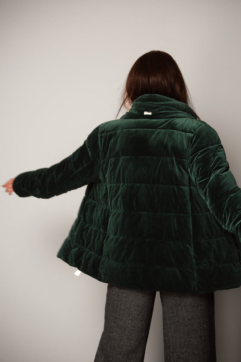 Velvet Puffer Jacket