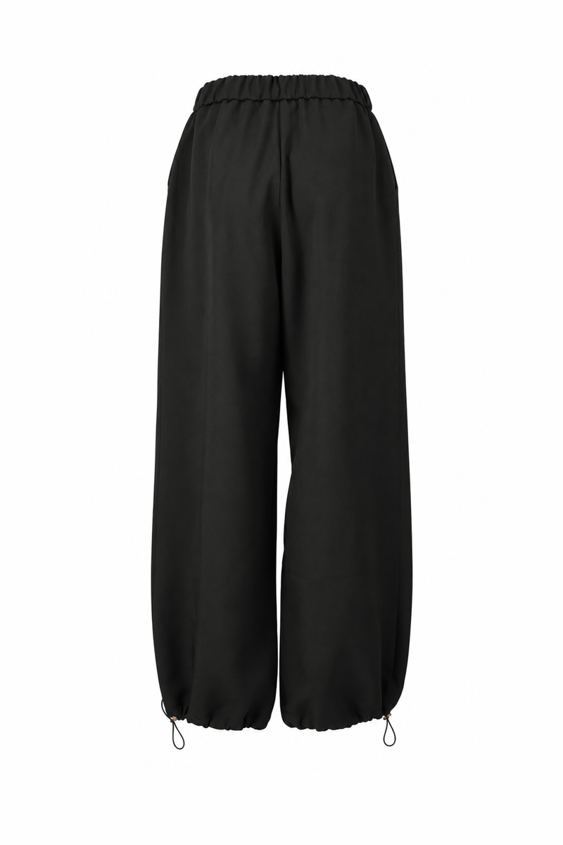 Drawstring-Cuff Balloon Trousers