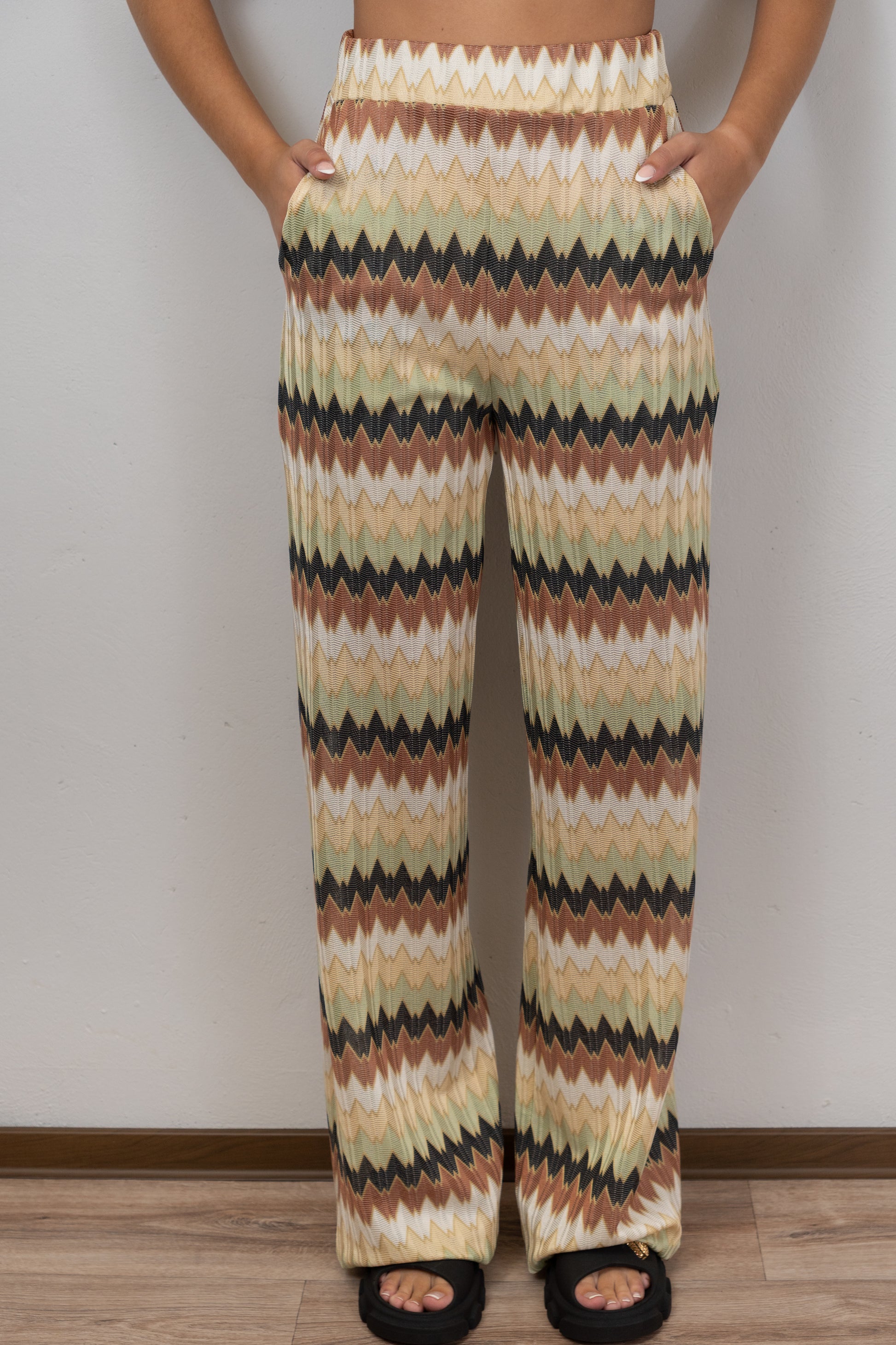Multi-Coloured Knit Trousers