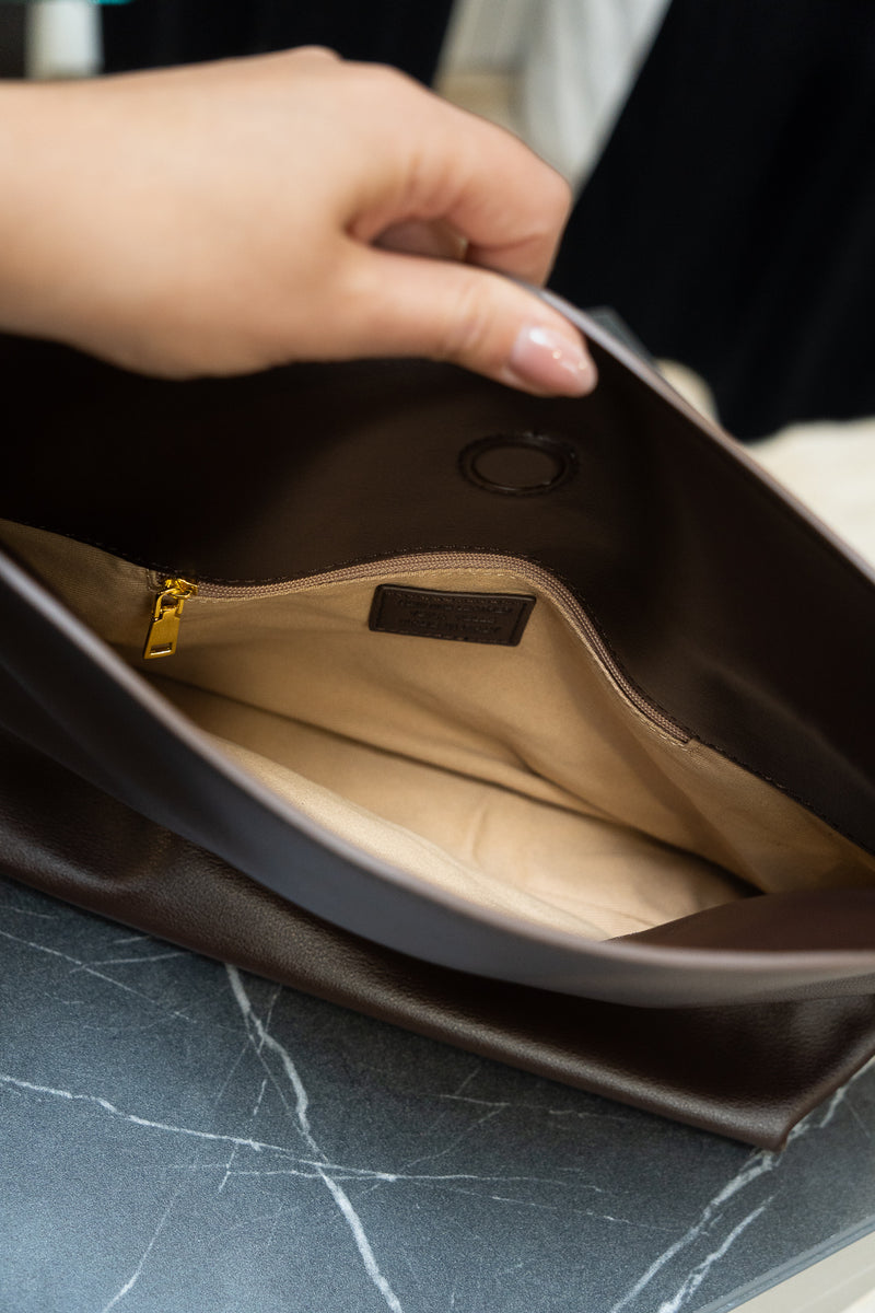 Chocolate Drawstring Pouch