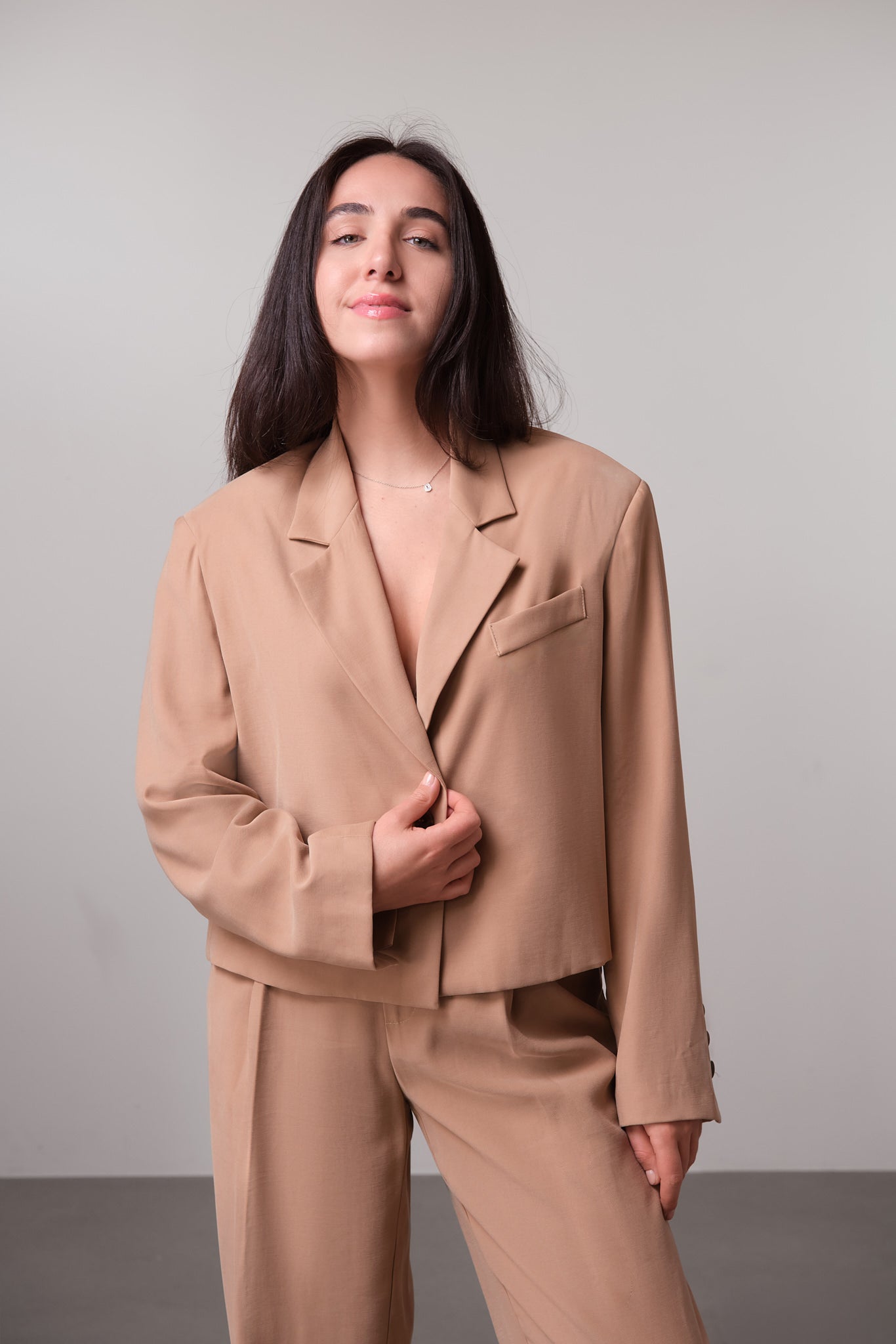 Cropped Oversized Blazer