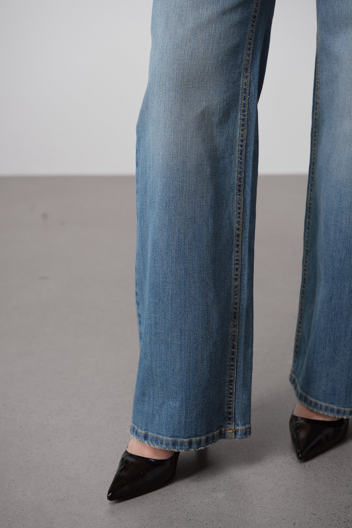 Light Blue High-Waisted Wide Leg Jeans