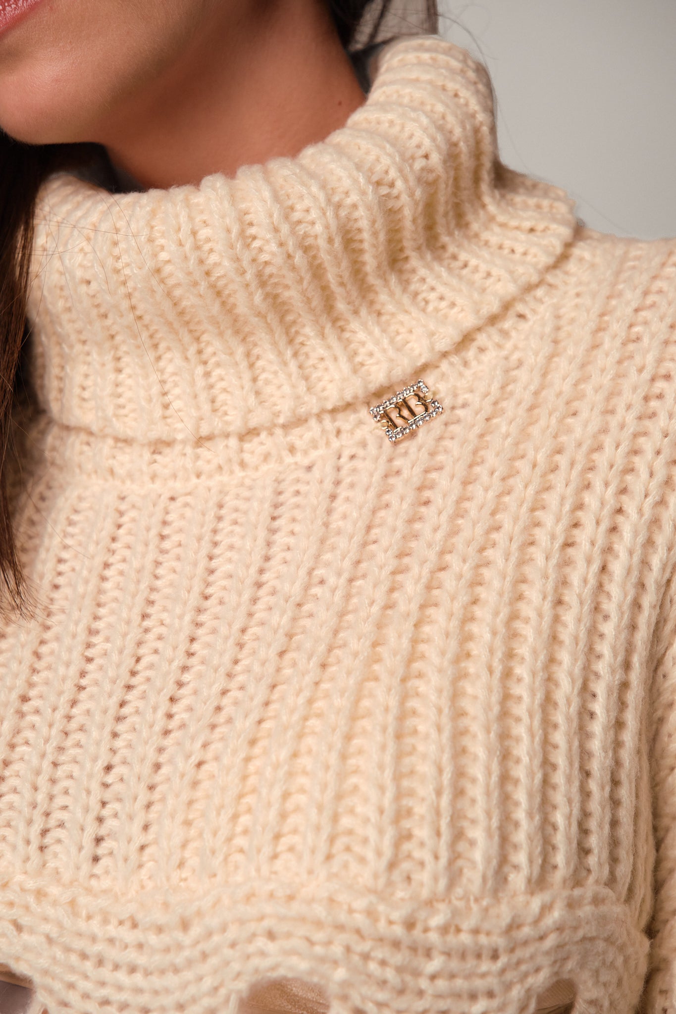 Chunky Cut-Out Knit Sweater