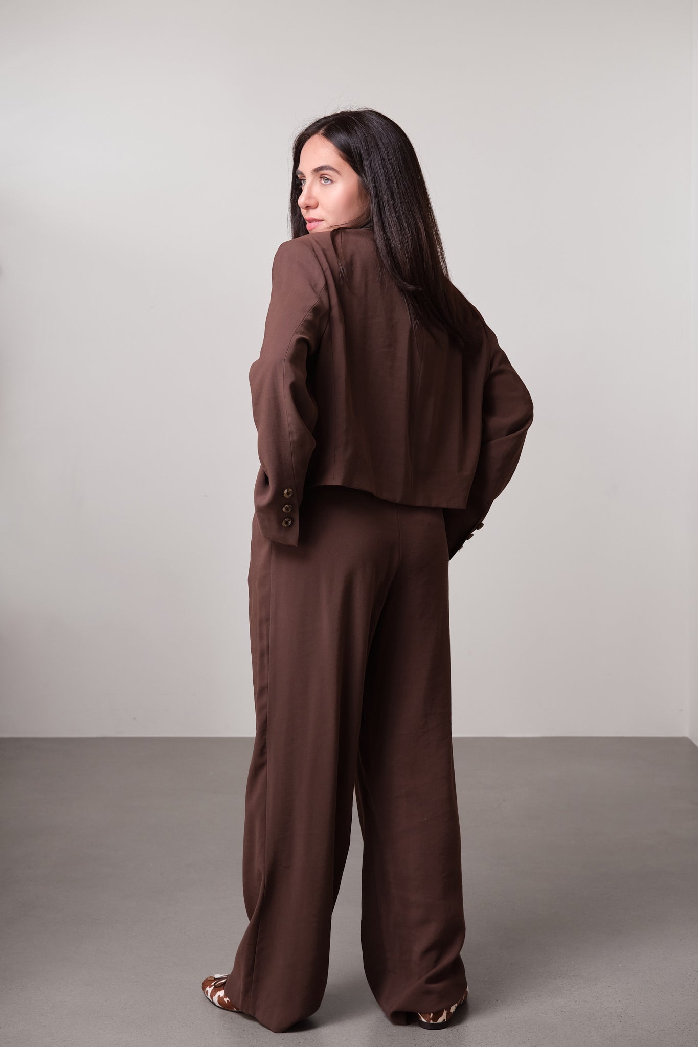 Contrast Waistband Trousers