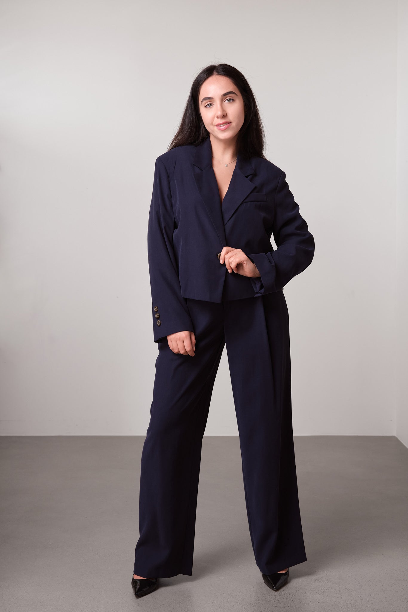 Contrast Waistband Trousers