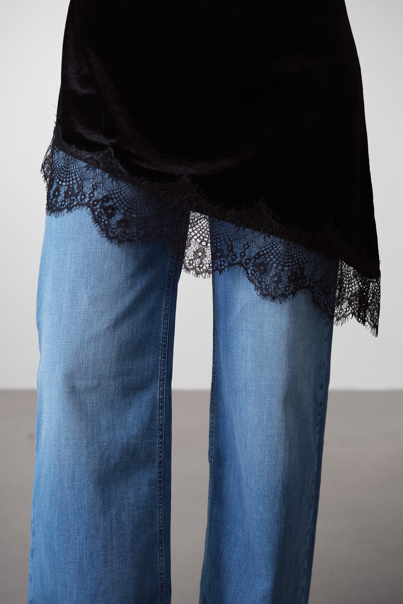 Layered Lace Tank & Long-Sleeve Top Set