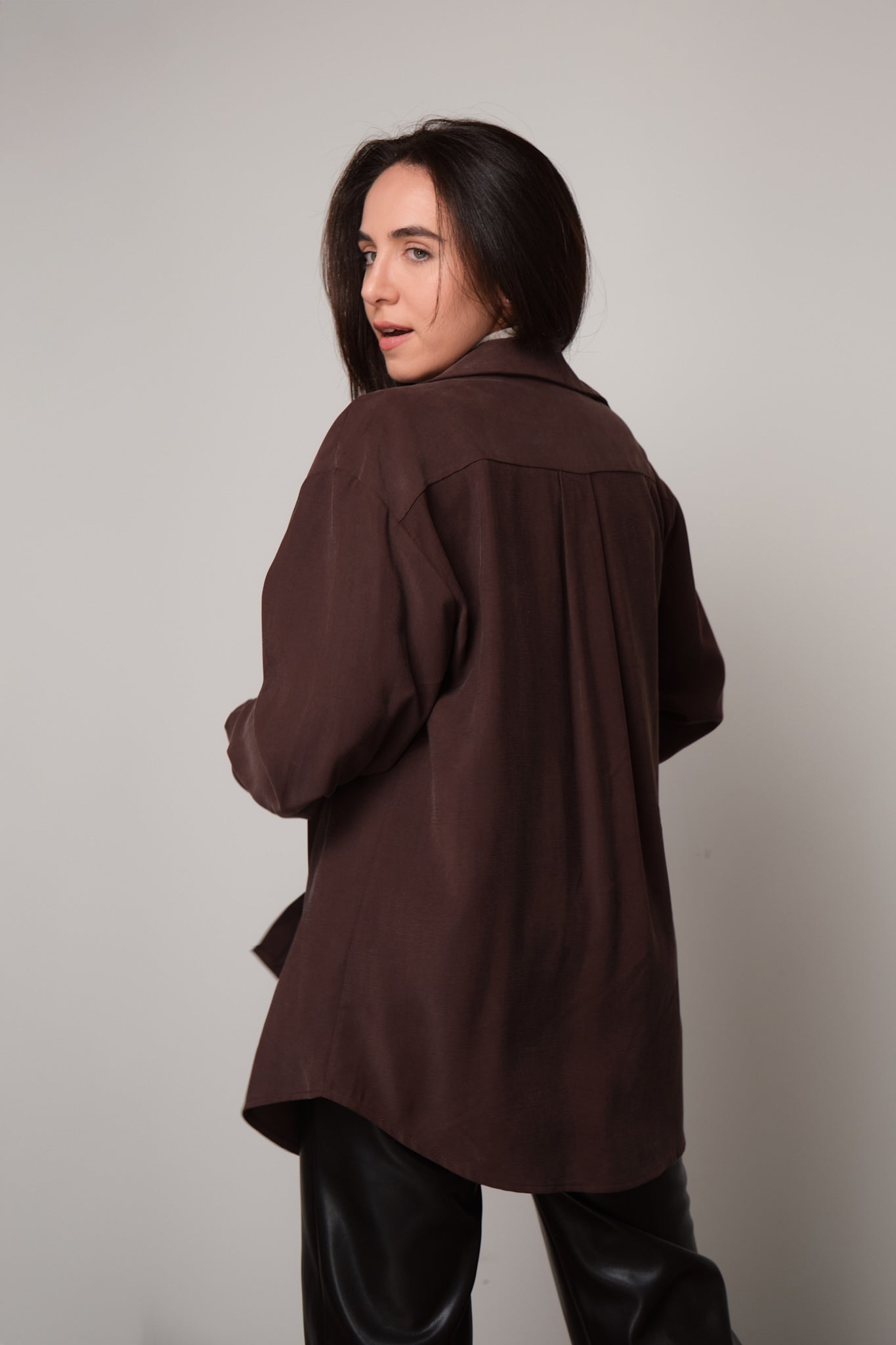 Oversized Button-Down Shirt