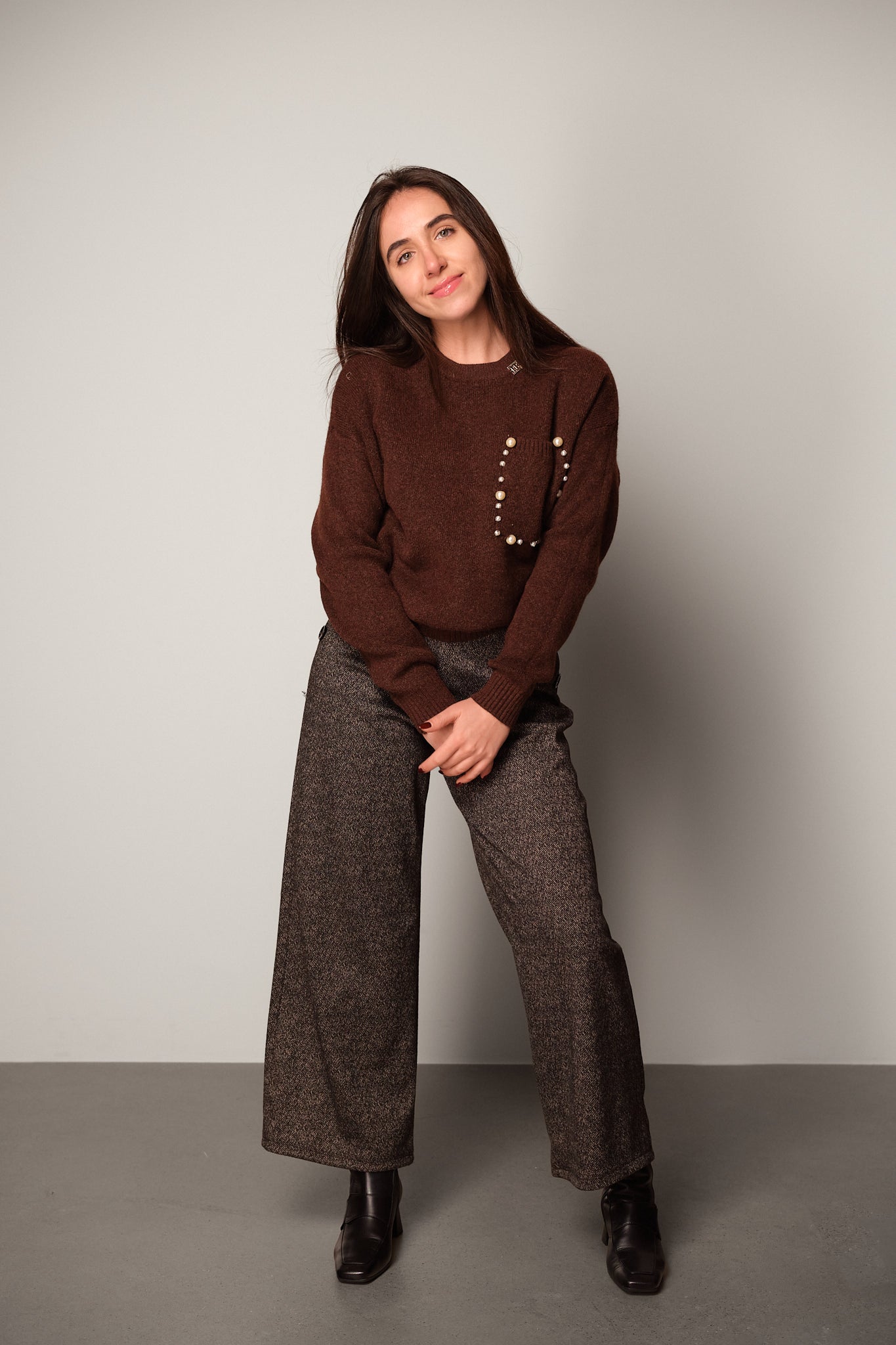Buttoned Wool Trousers