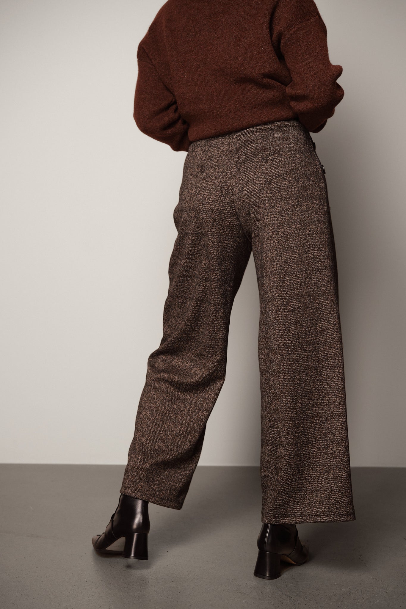 Buttoned Wool Trousers
