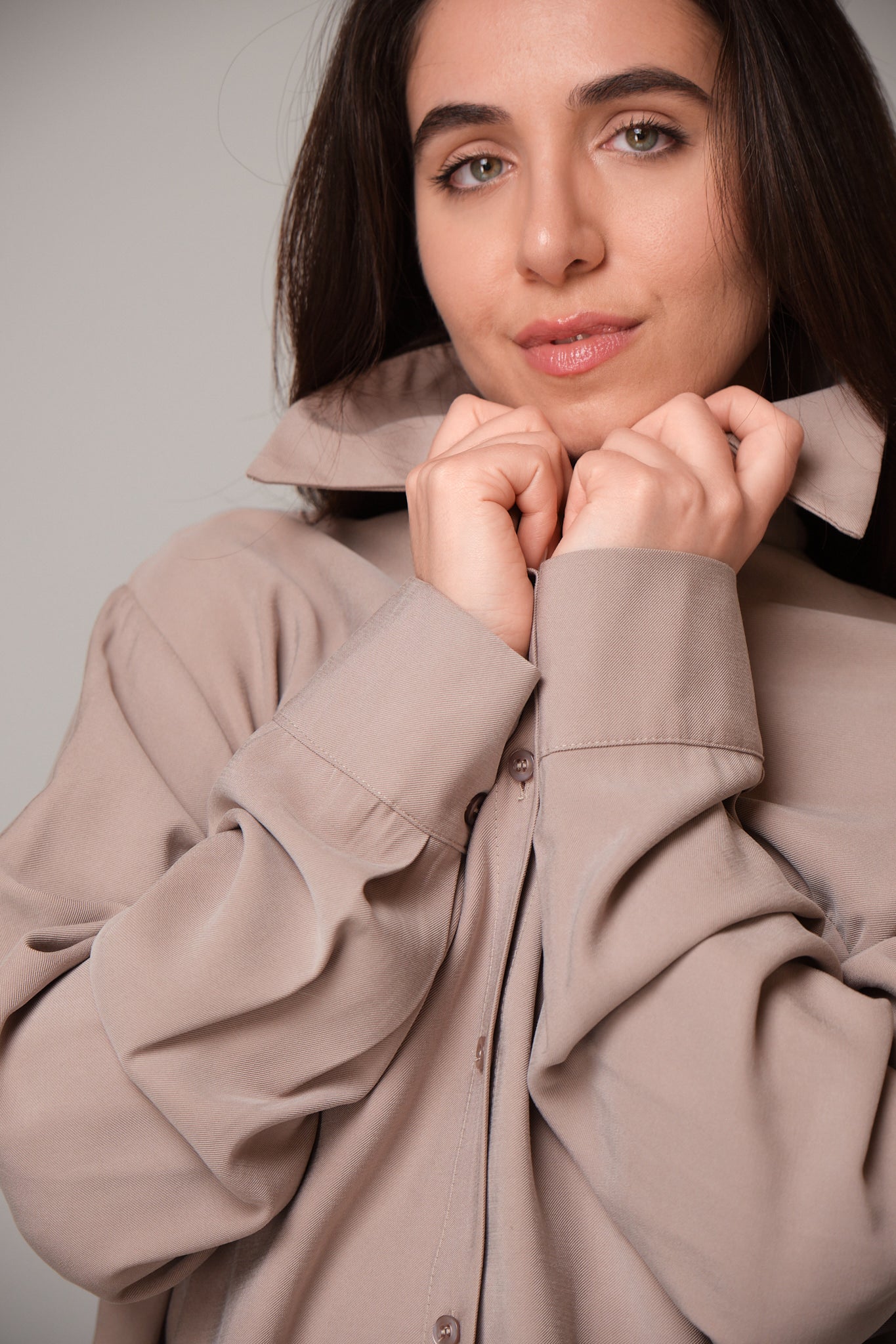 Oversized Button-Down Shirt