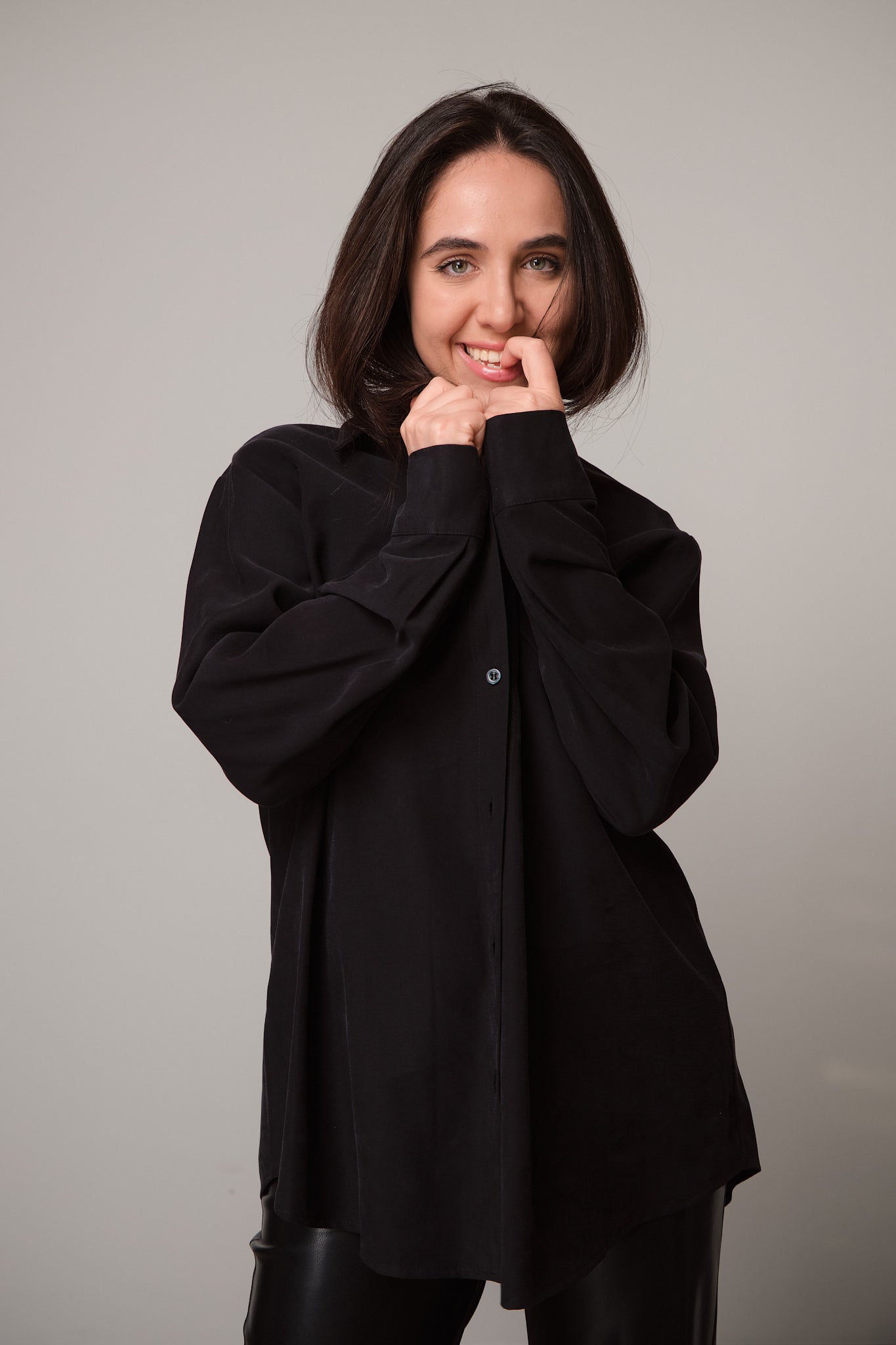 Oversized Button-Down Shirt