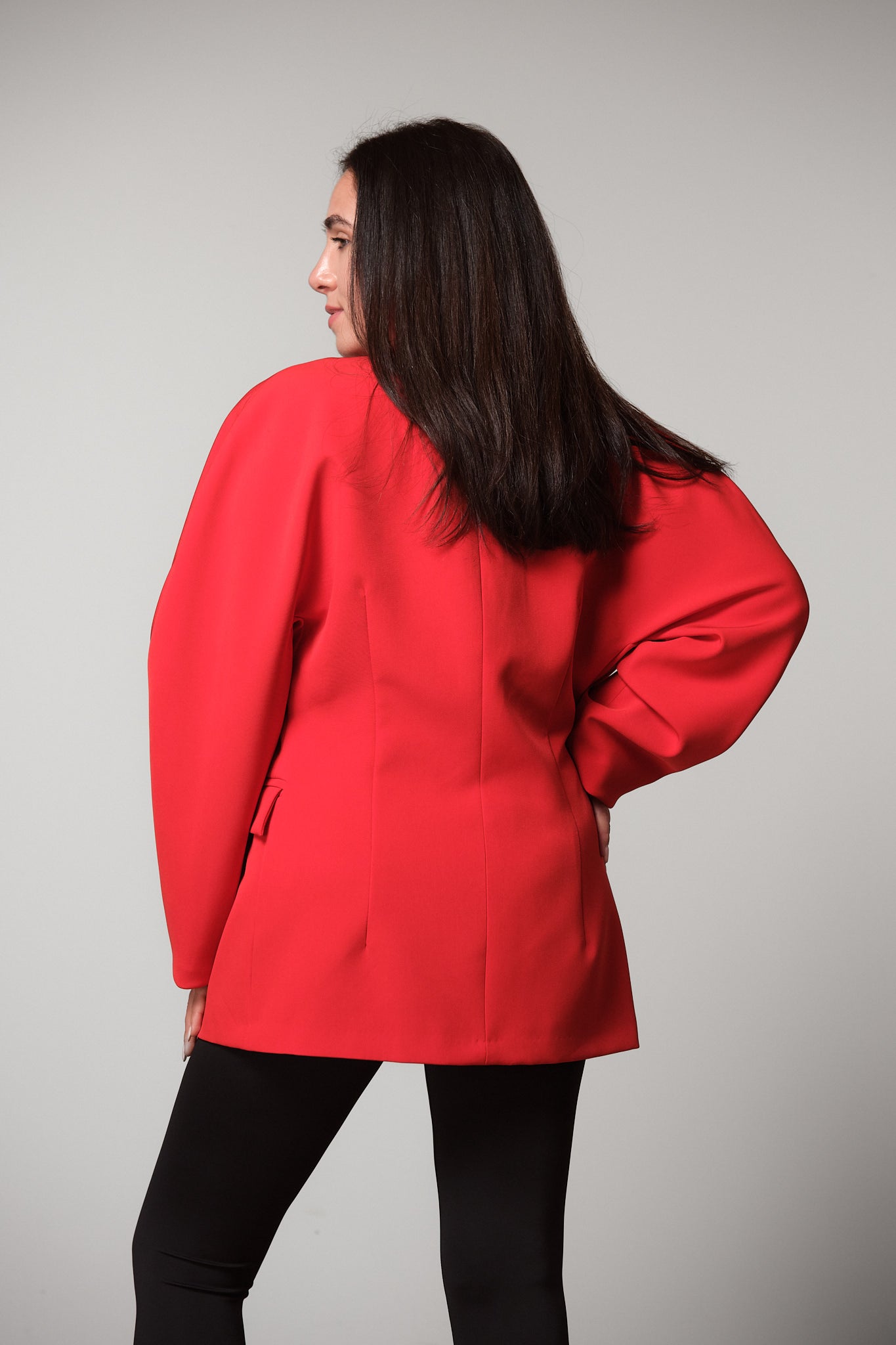 Red Hourglass Blazer