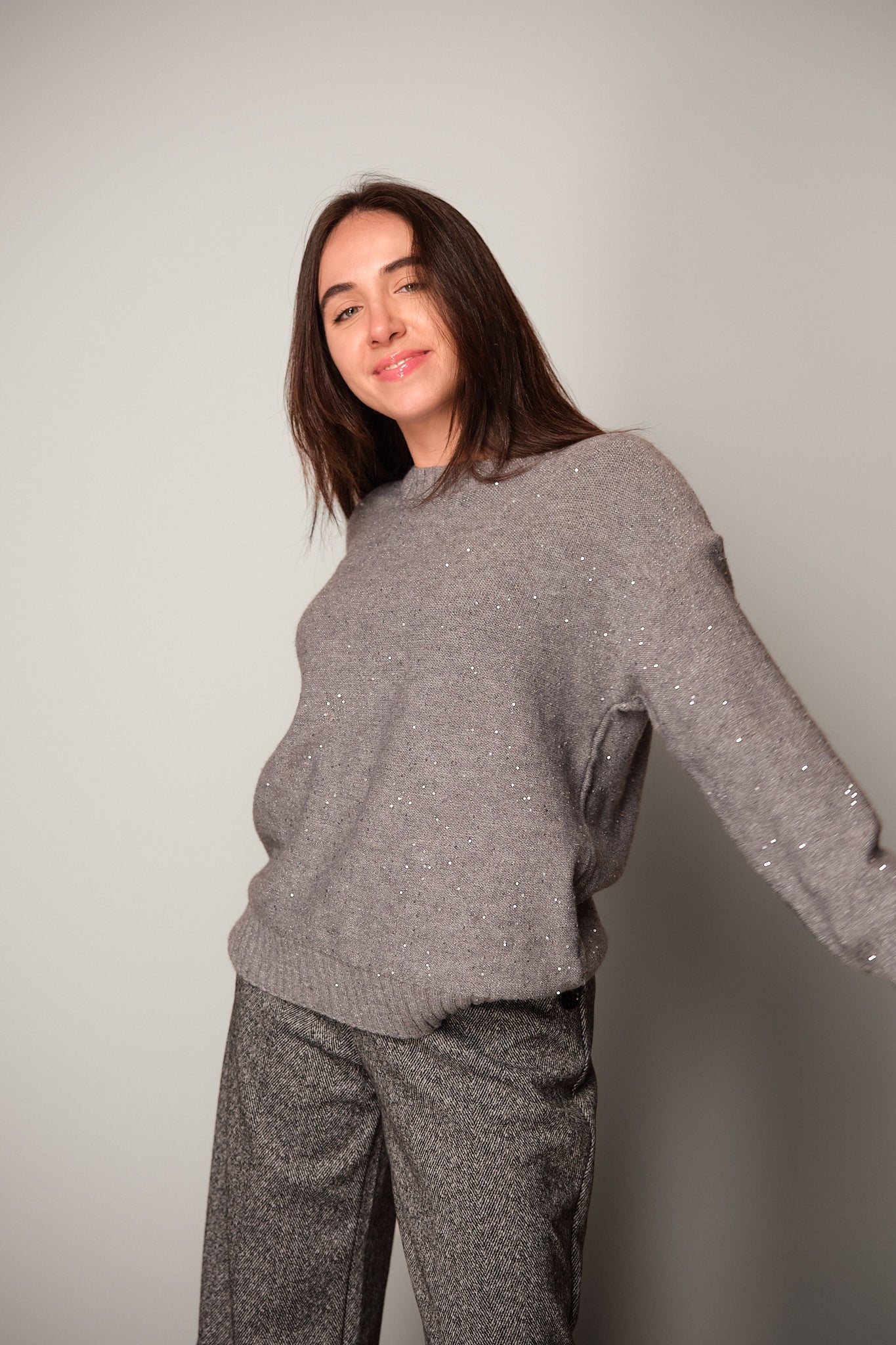 Embellished Knit Sweater