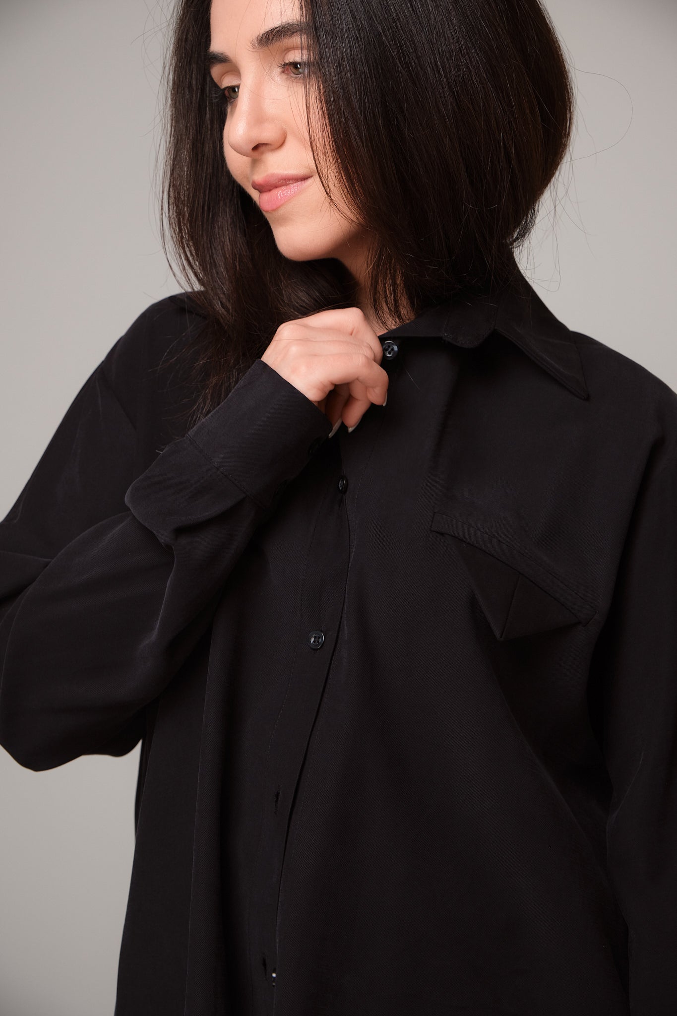 Oversized Button-Down Shirt