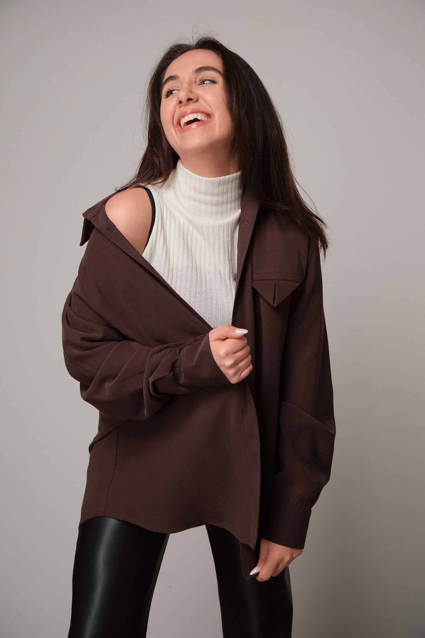 Oversized Button-Down Shirt