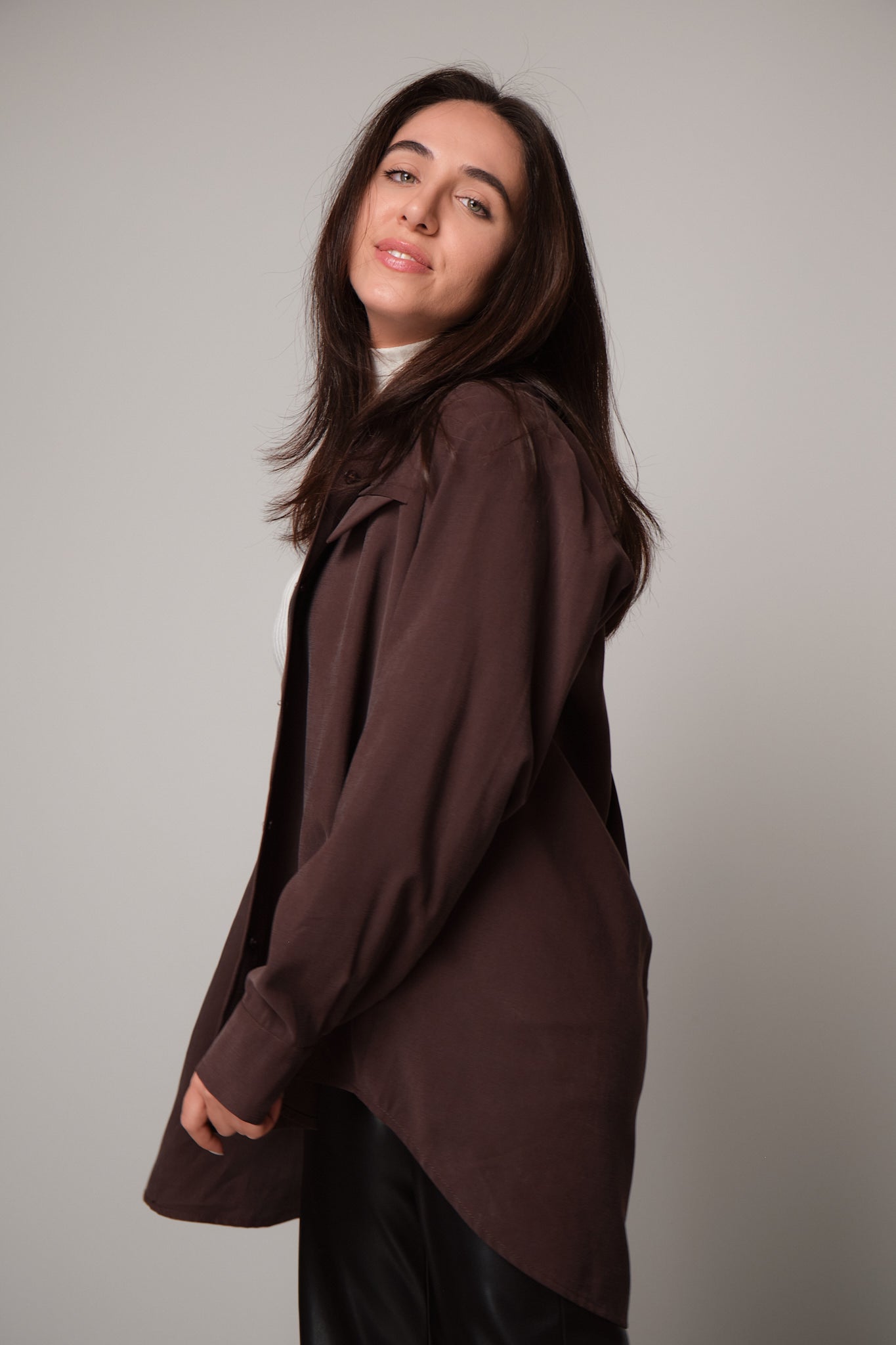 Oversized Button-Down Shirt