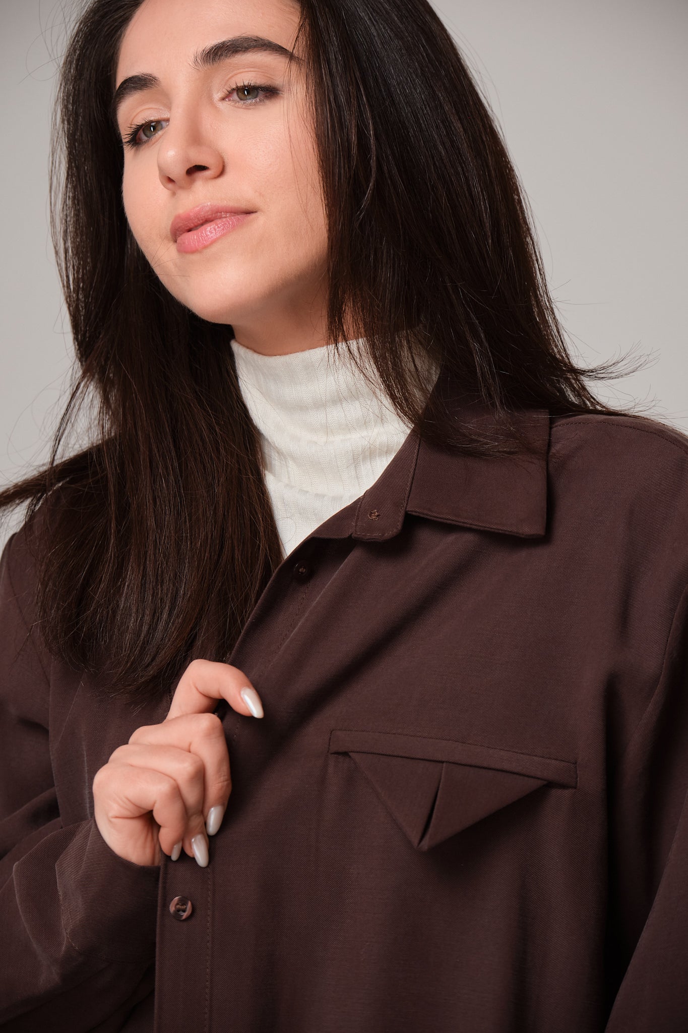 Oversized Button-Down Shirt