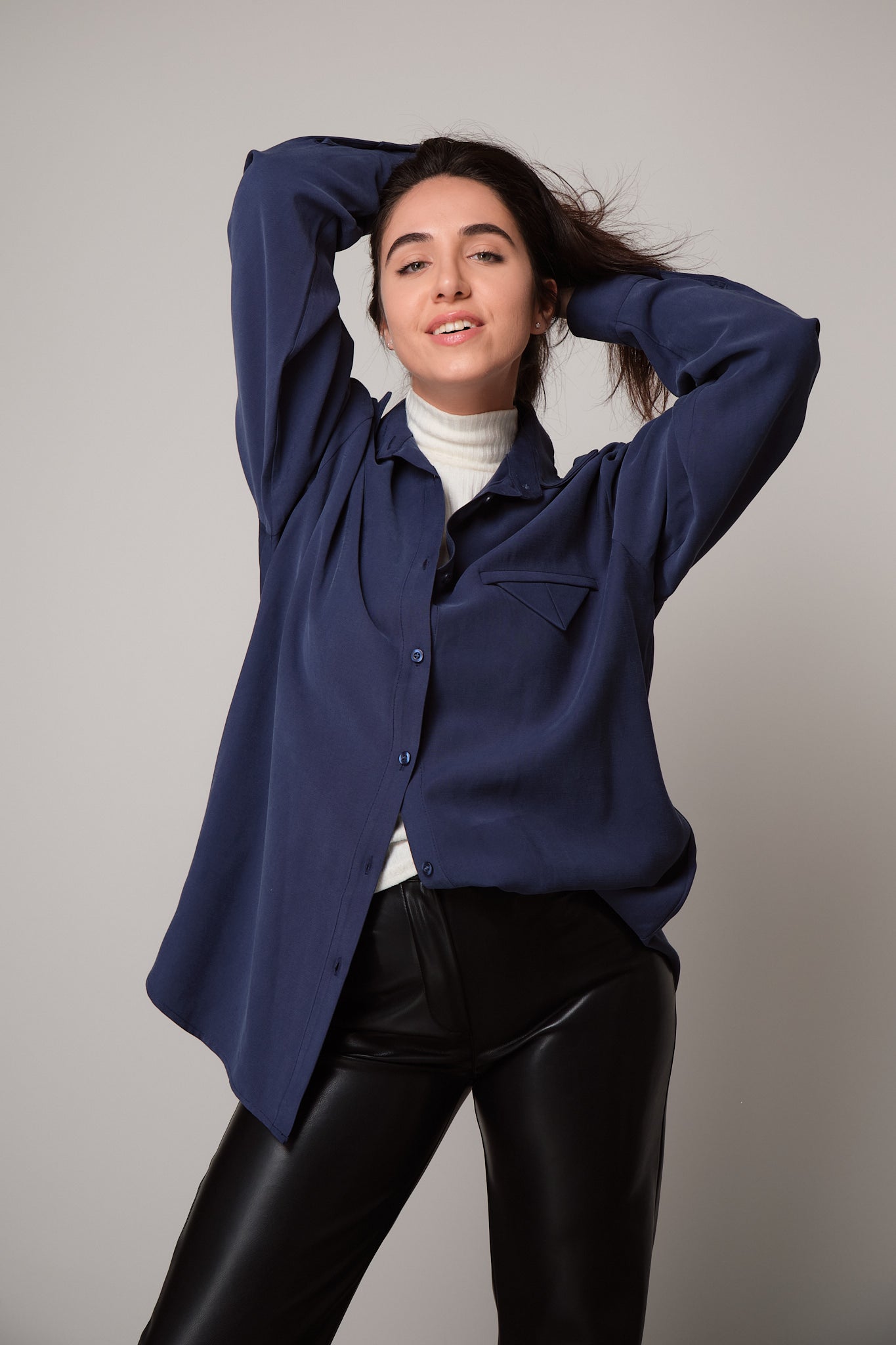 Oversized Button-Down Shirt