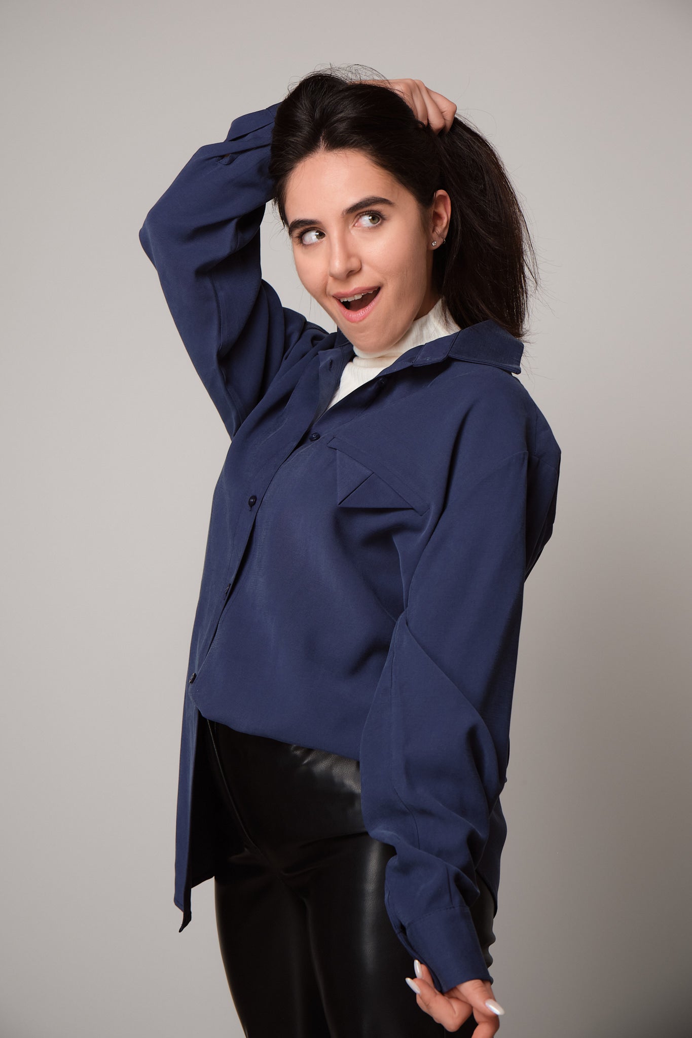 Oversized Button-Down Shirt