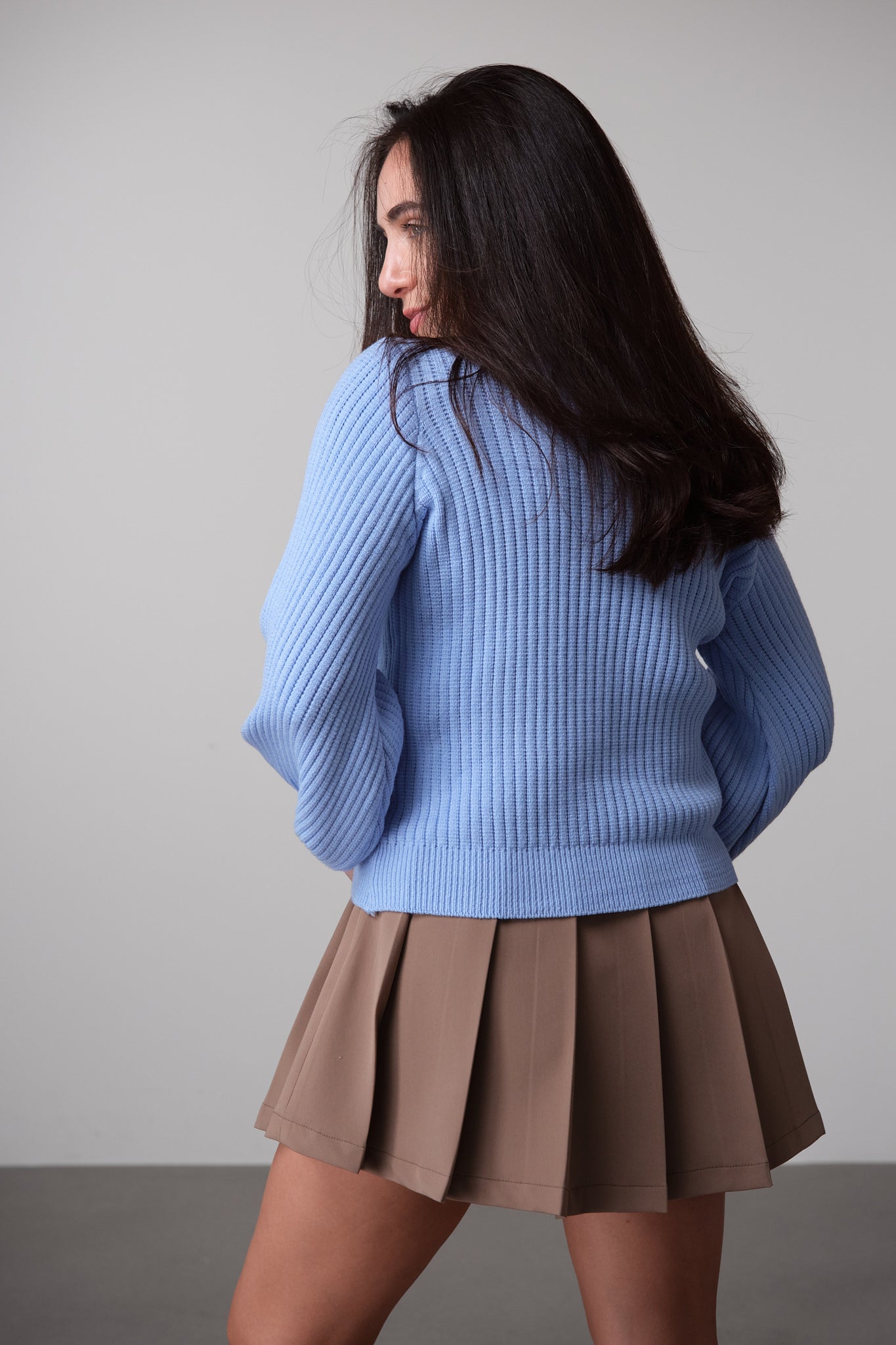 Textured Rib-Knit Sweater