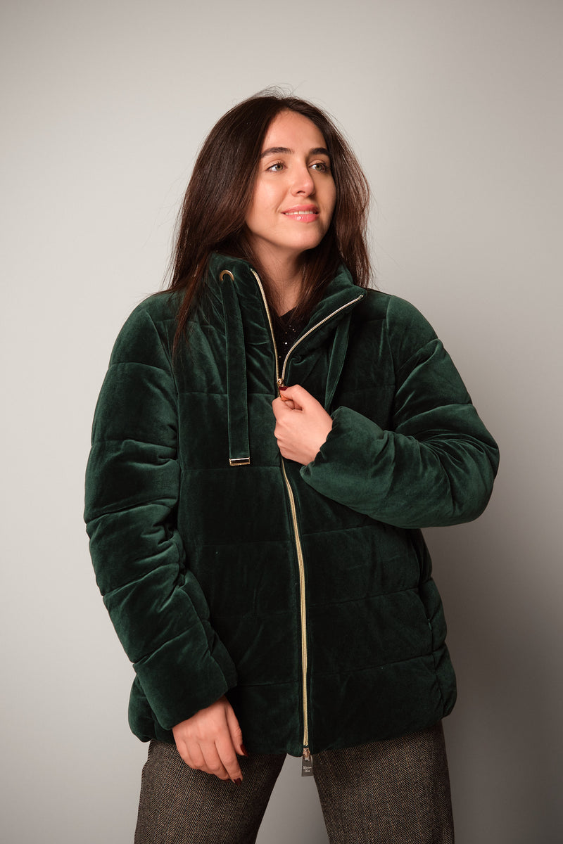Velvet Puffer Jacket
