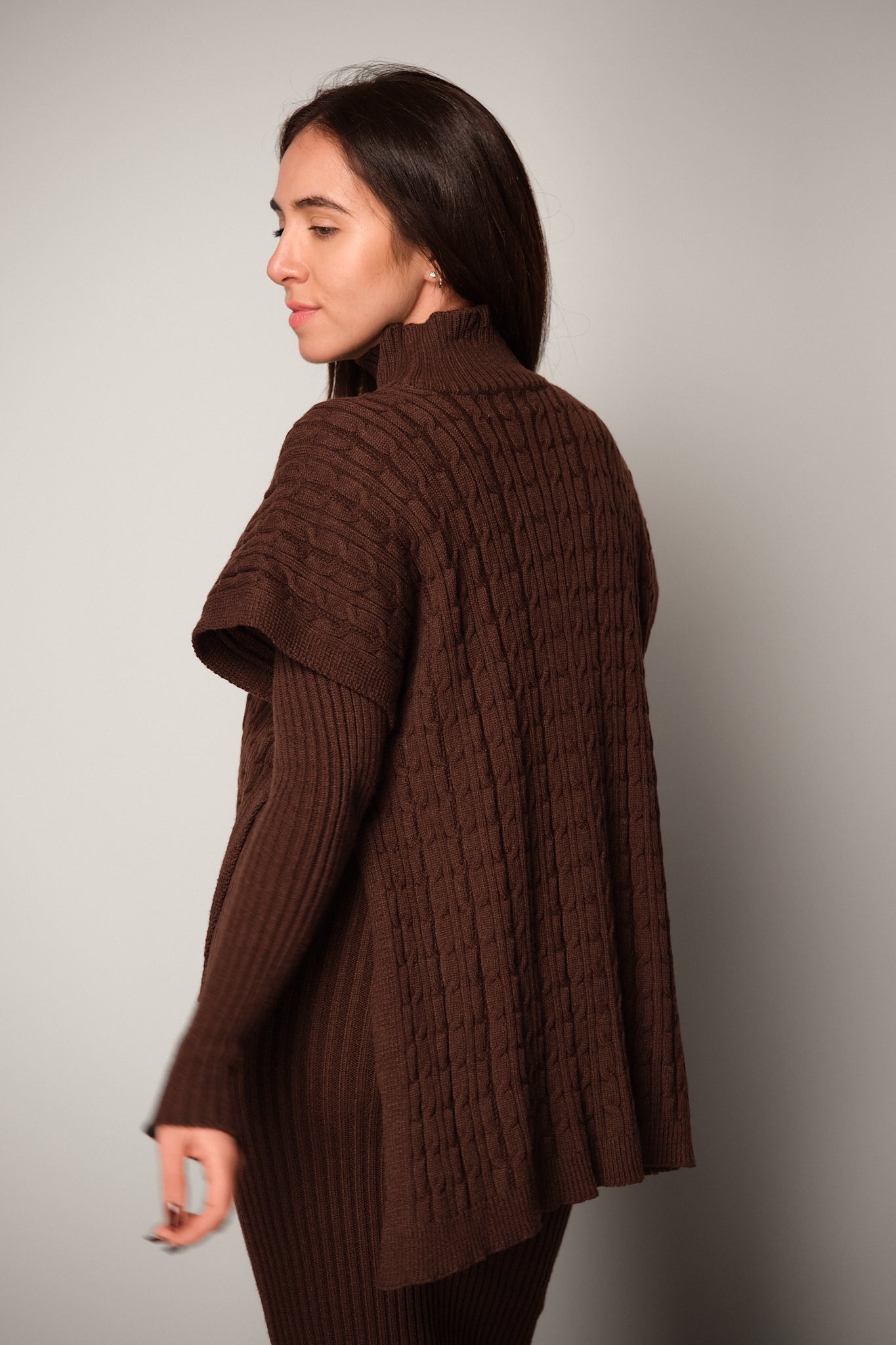 Knitted Dress with Vest