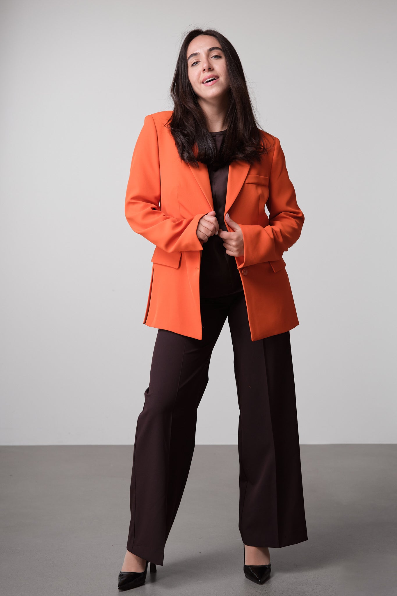 Espresso Column Trousers