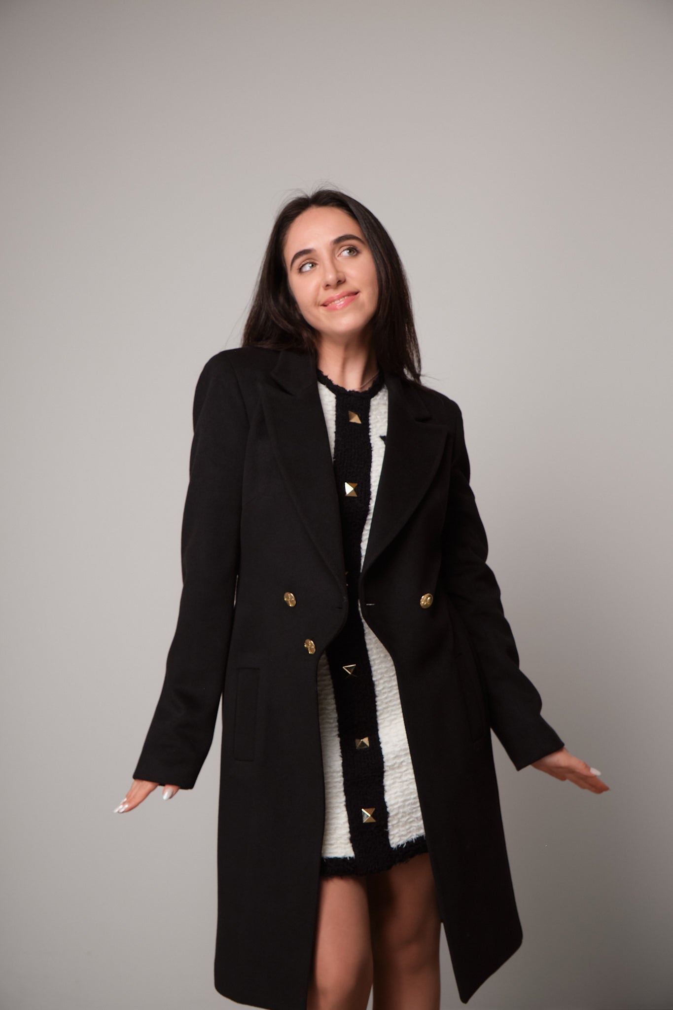 Double-Breasted Tailored Coat