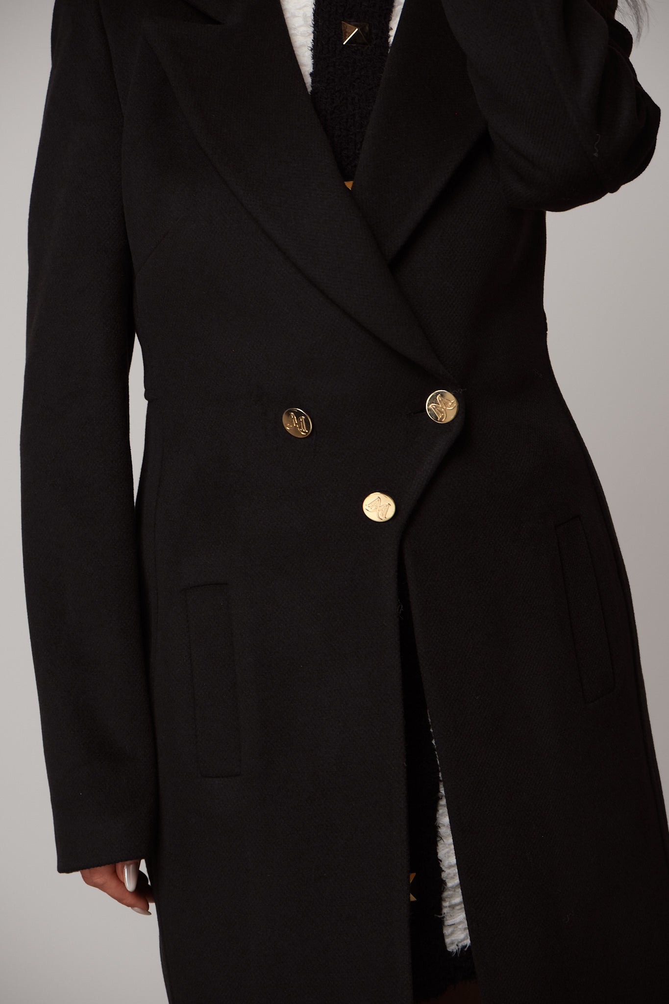 Double-Breasted Tailored Coat