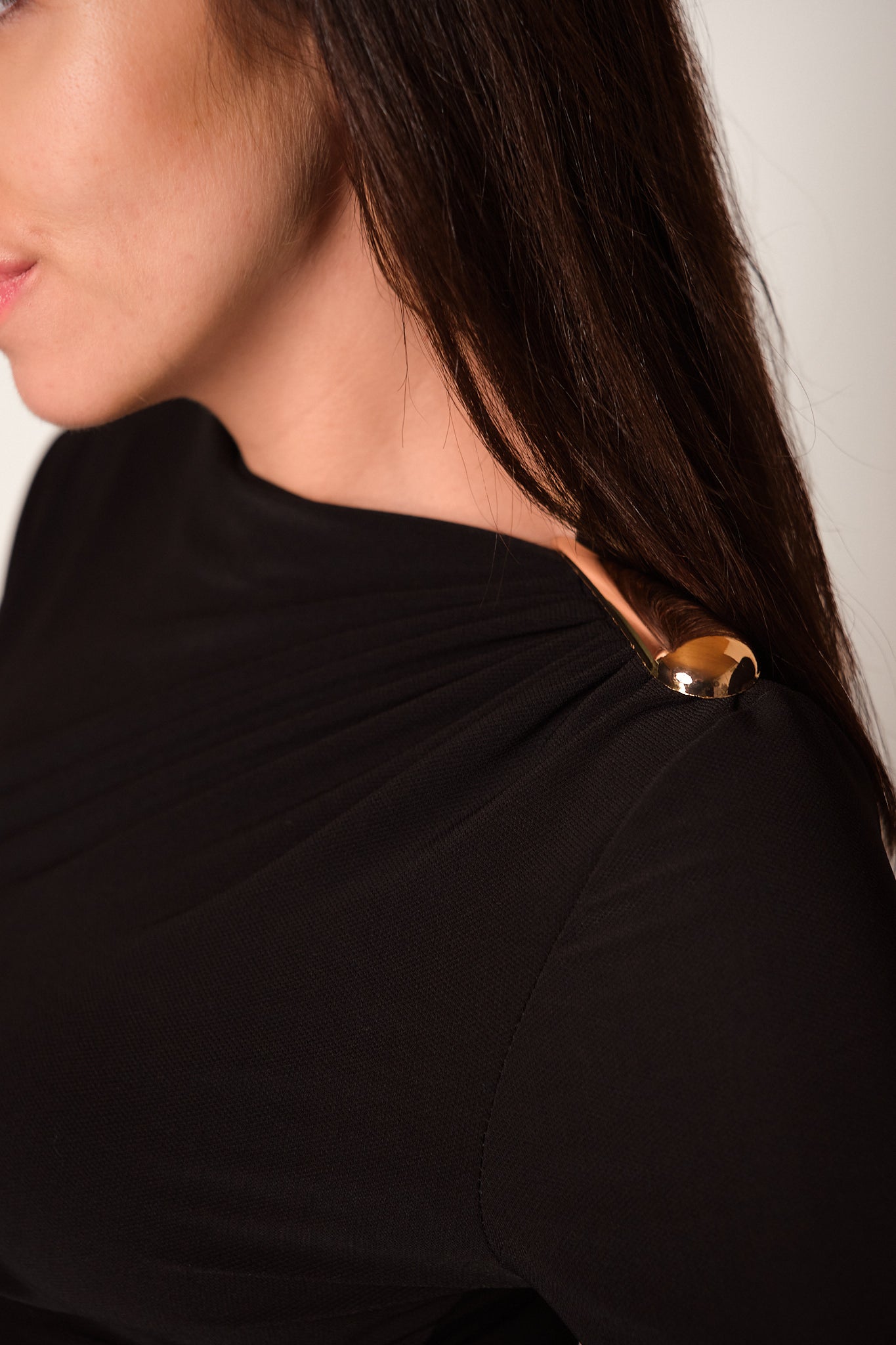 Draped Body with Gold Detailing