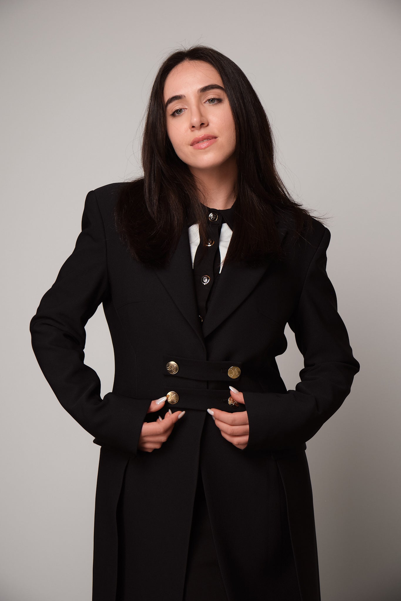 Double-Breasted Structured Coat