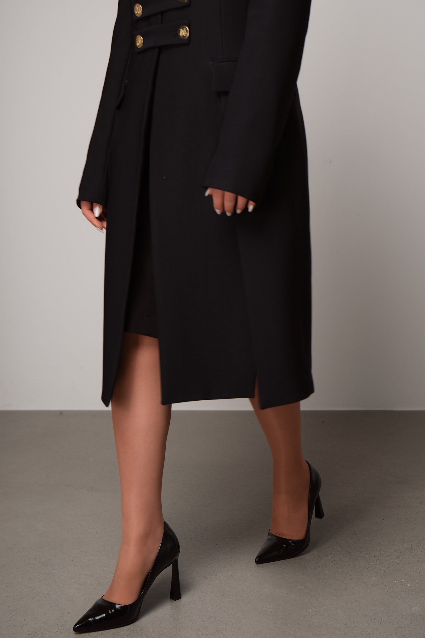 Double-Breasted Structured Coat