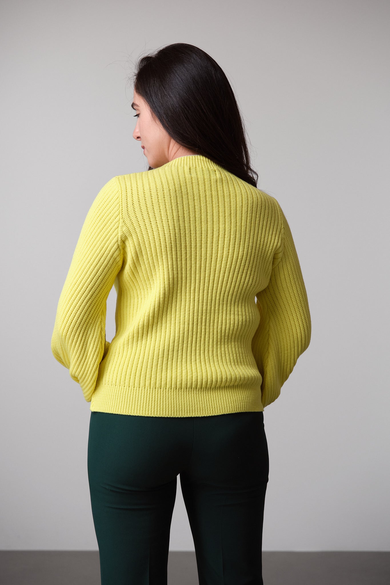 Textured Rib-Knit Sweater