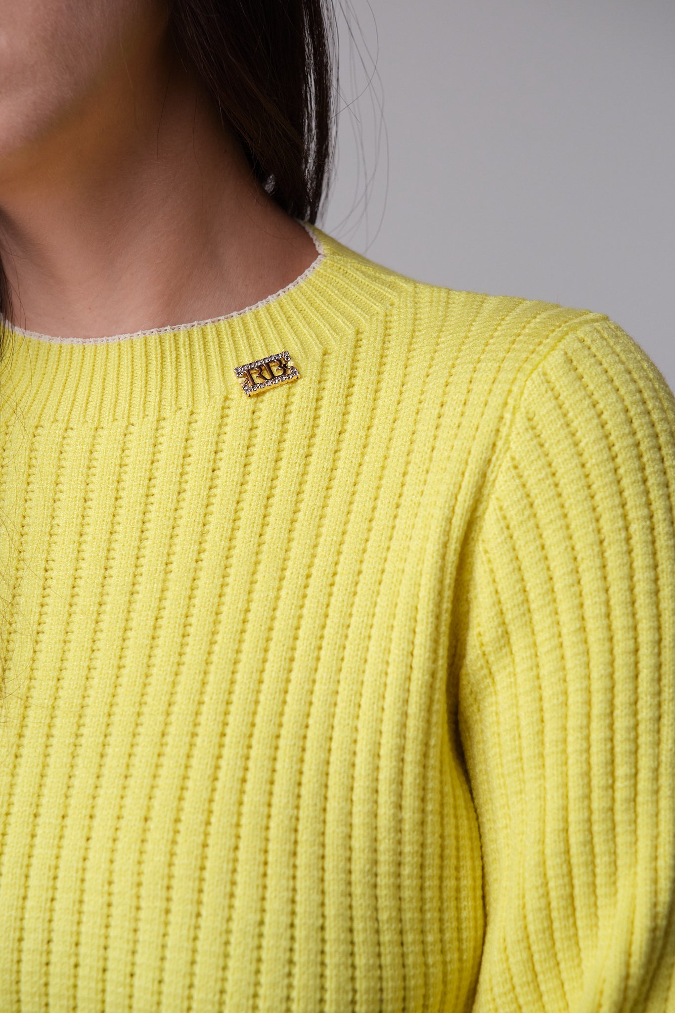 Textured Rib-Knit Sweater