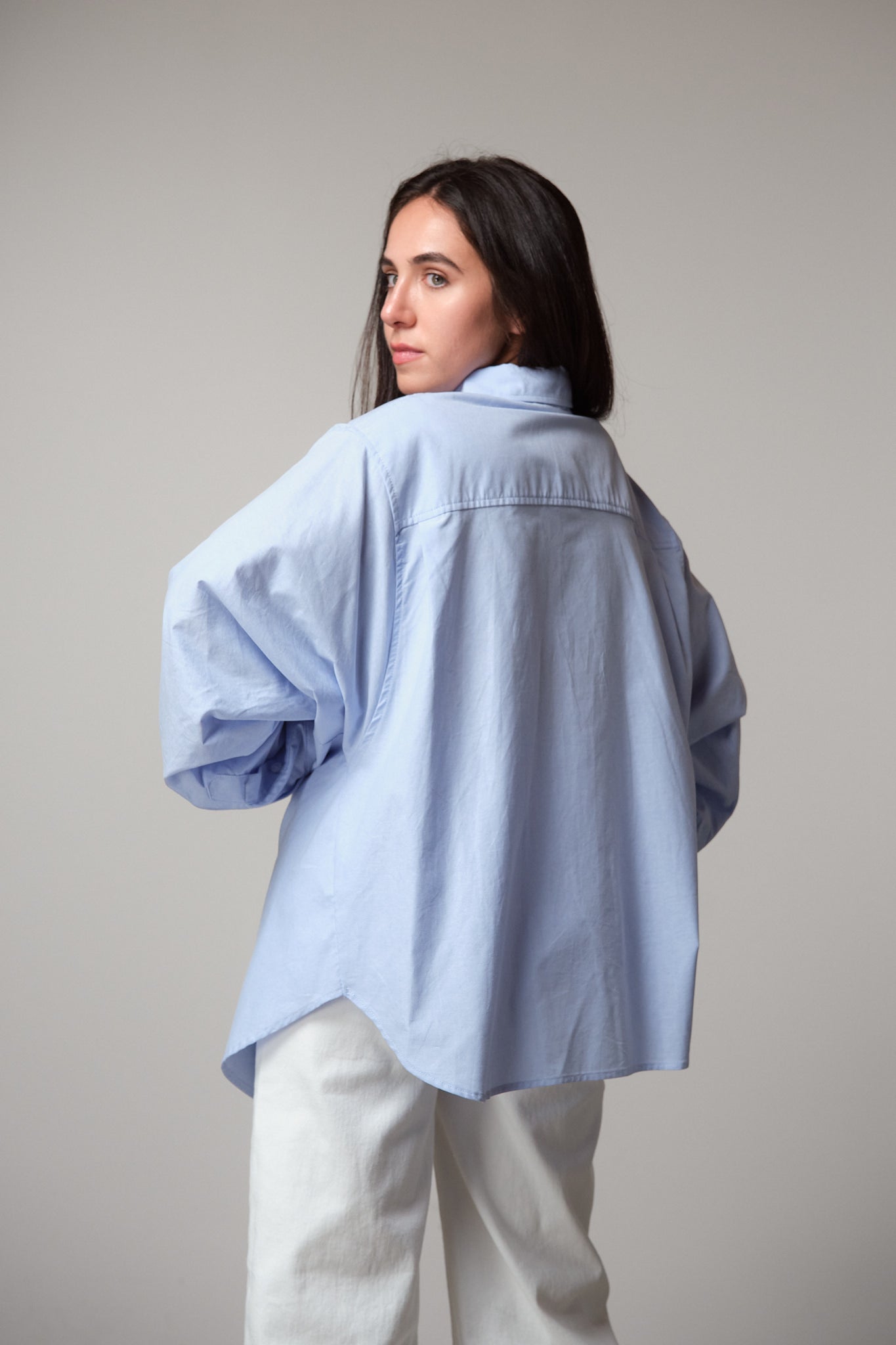 Oversized Pleated Shirt