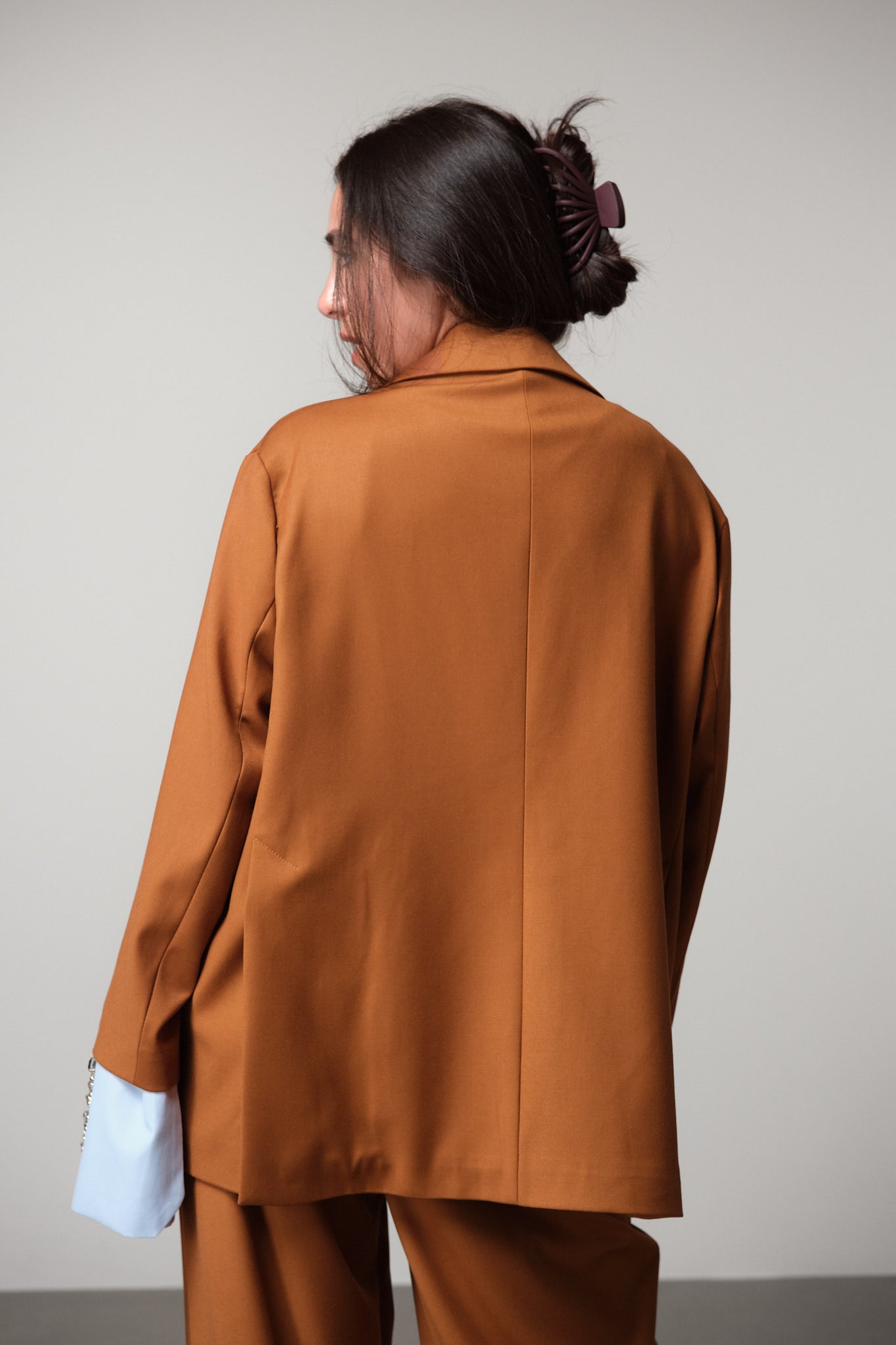 Oversized Blazer With Embellished Cuffs