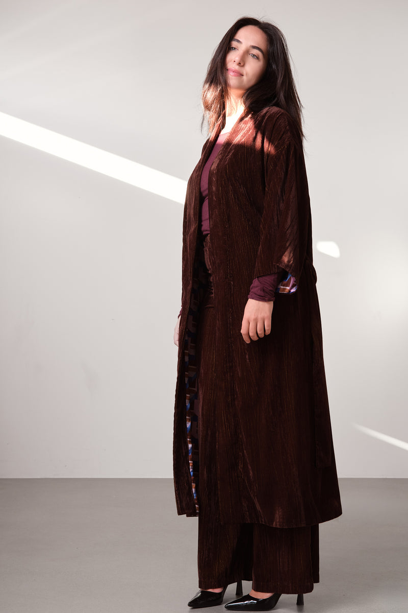 Velvet Longline Kimono