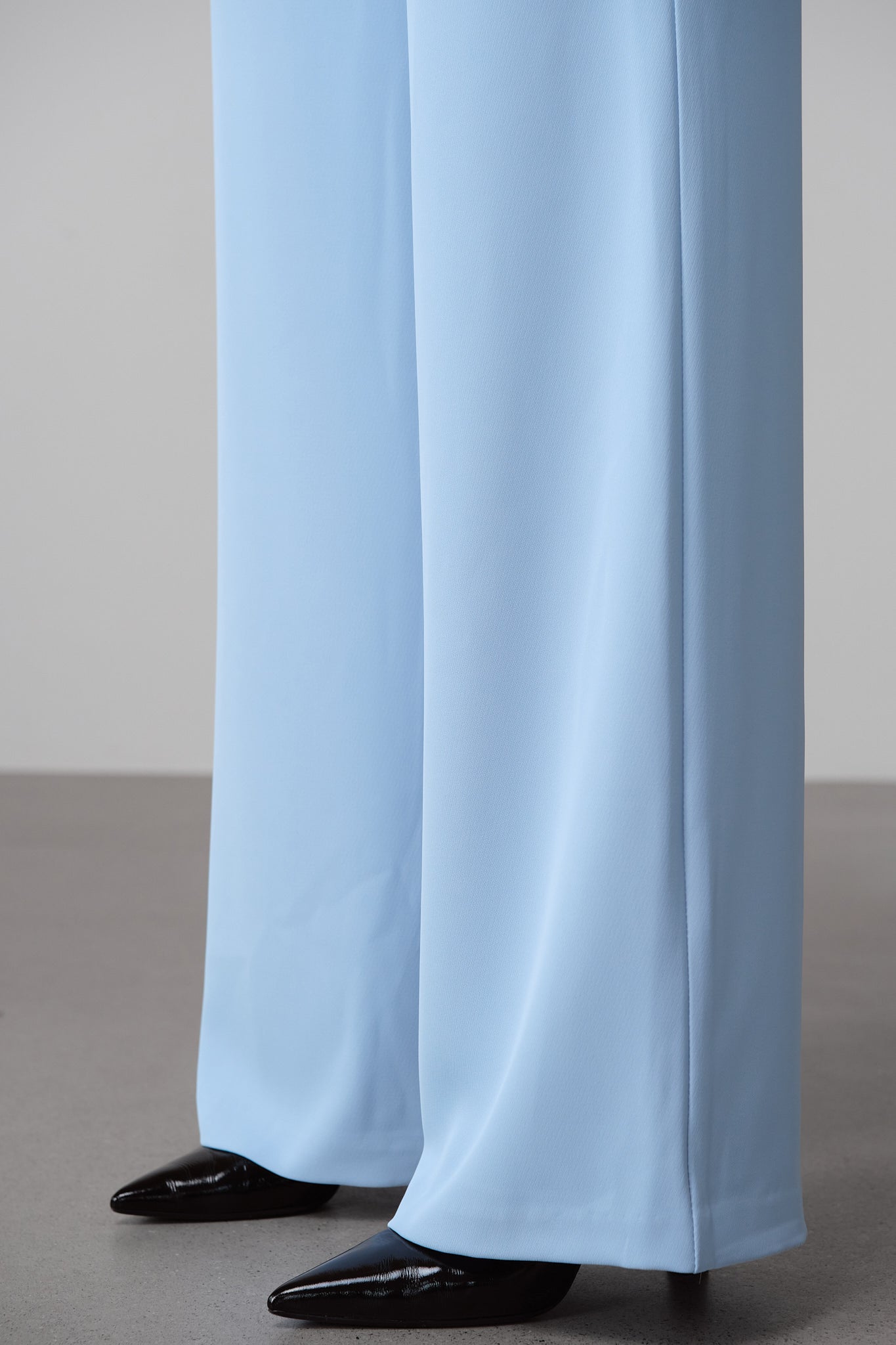 Baby Blue Tailored Statement Suit Trousers