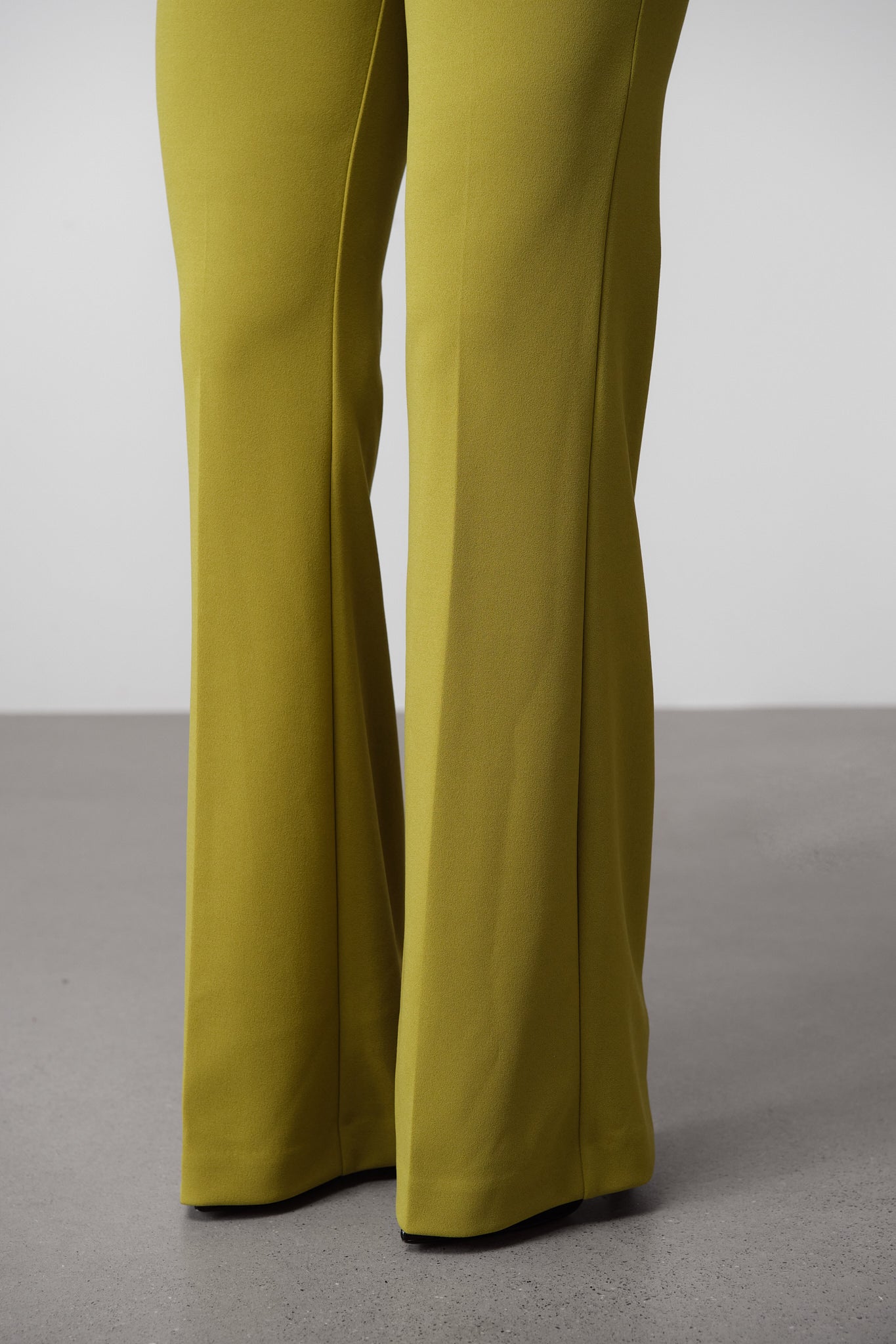 Olive Fluid Tailored Trousers