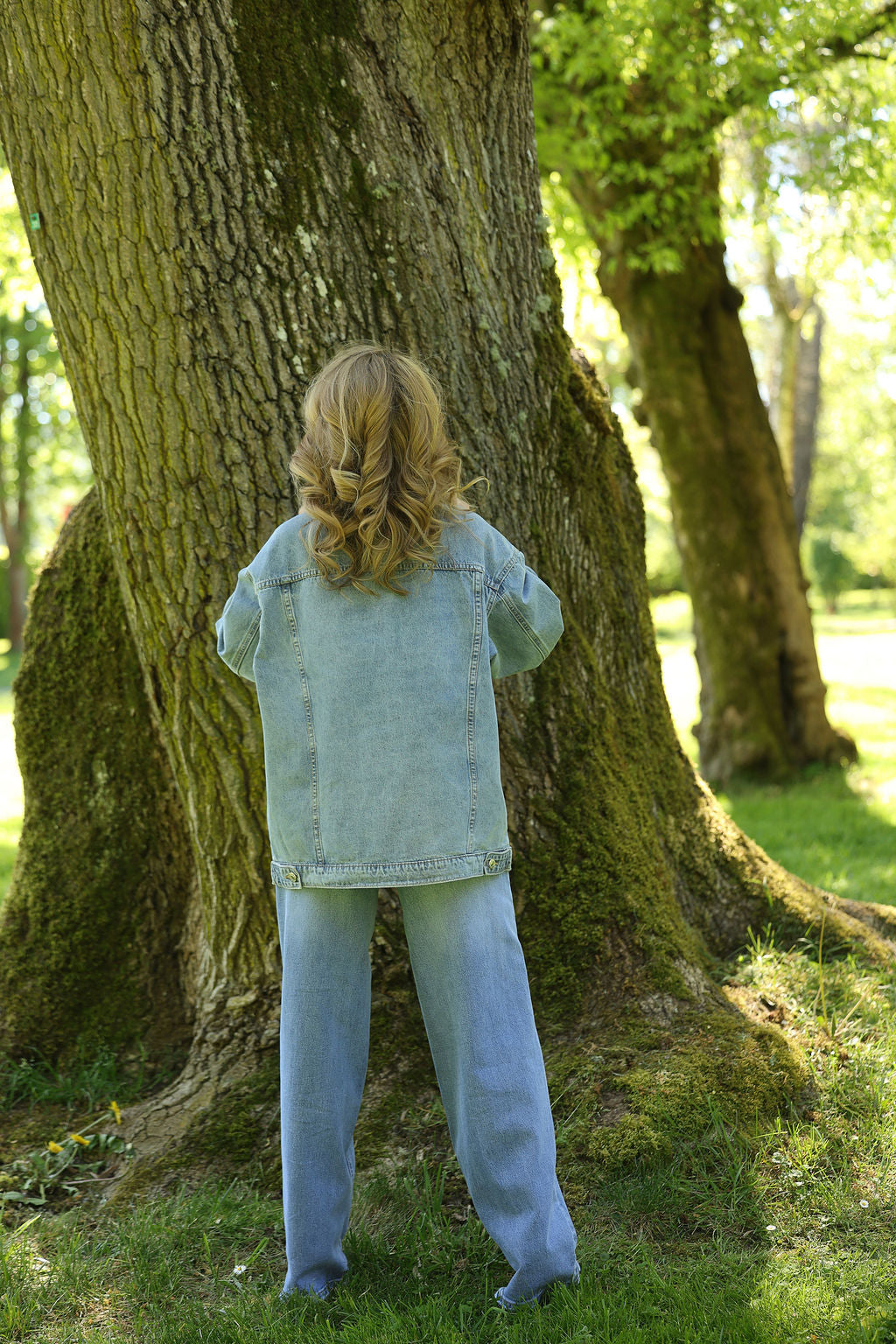 Gold Eyelet Denim Jacket