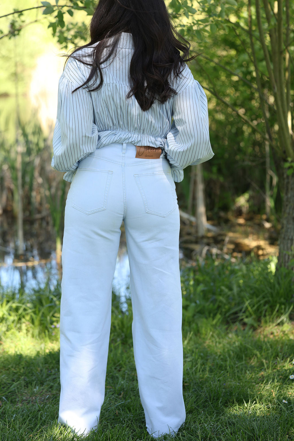 Light-Blue Wide-Leg Jeans