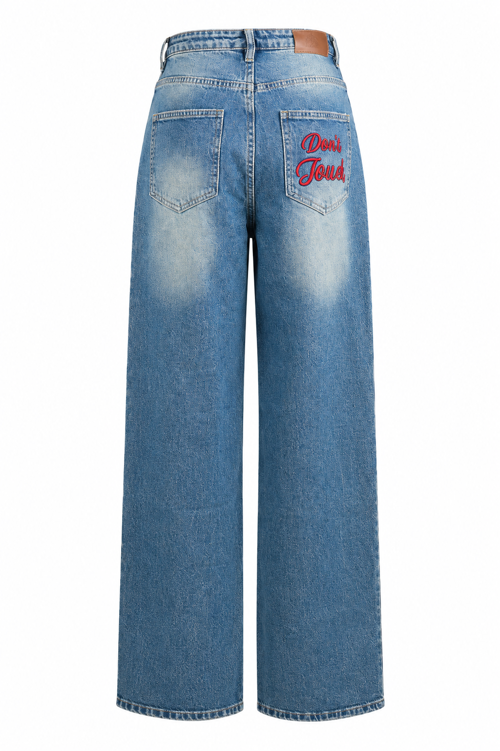 Wide-Leg 'Don't Touch' Jeans