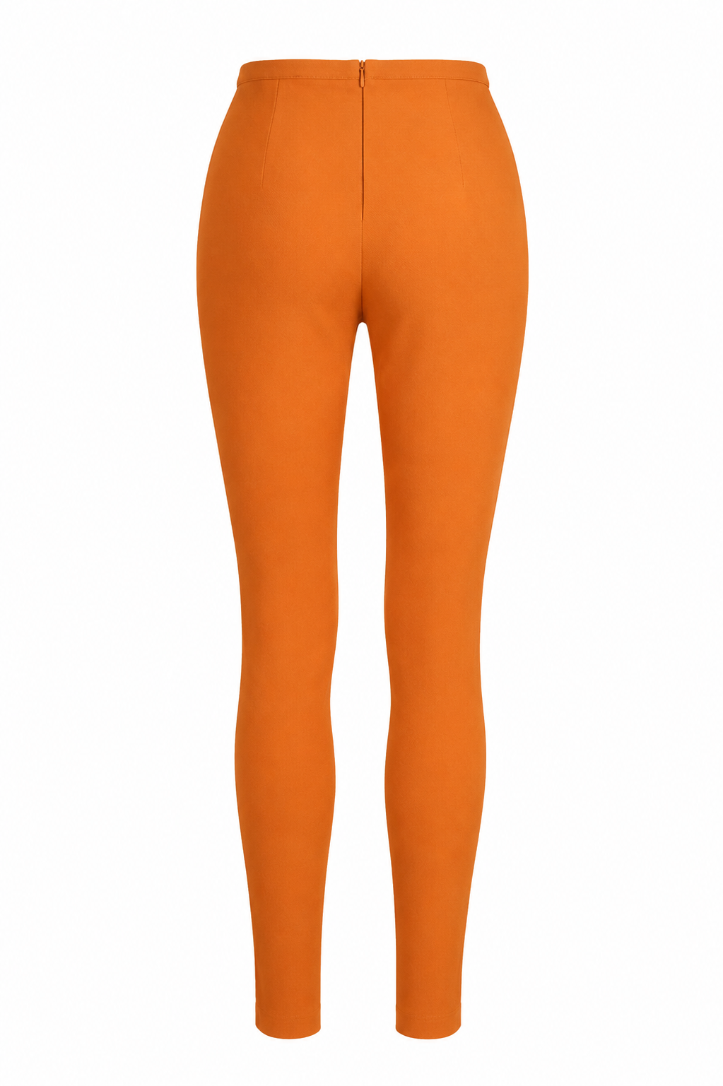 Orange Skinny Cut-Out Trousers