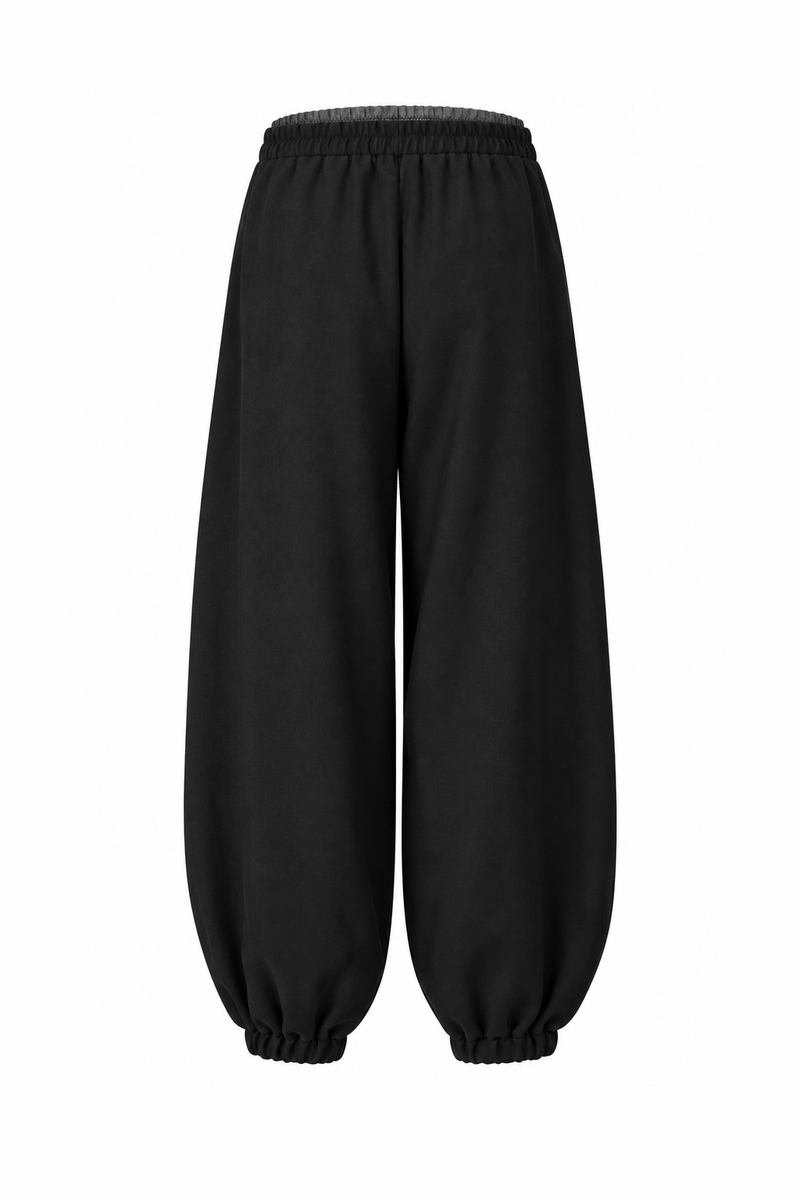 Elastic-Cuff Balloon Trousers