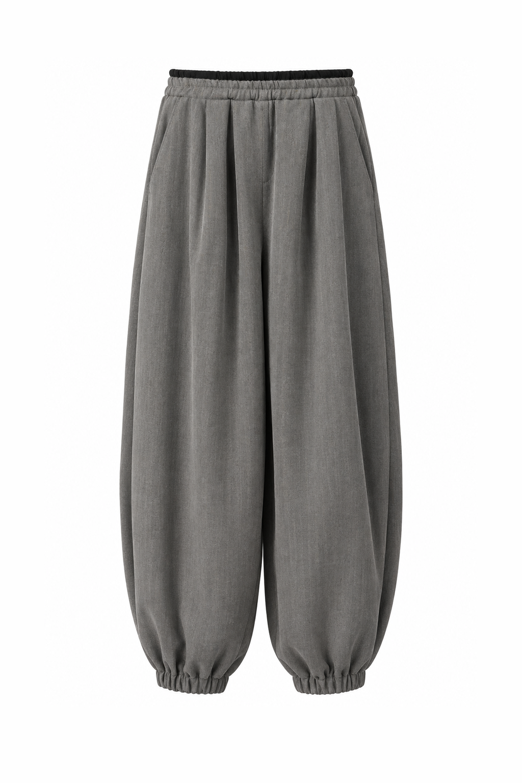 Elastic-Cuff Balloon Trousers