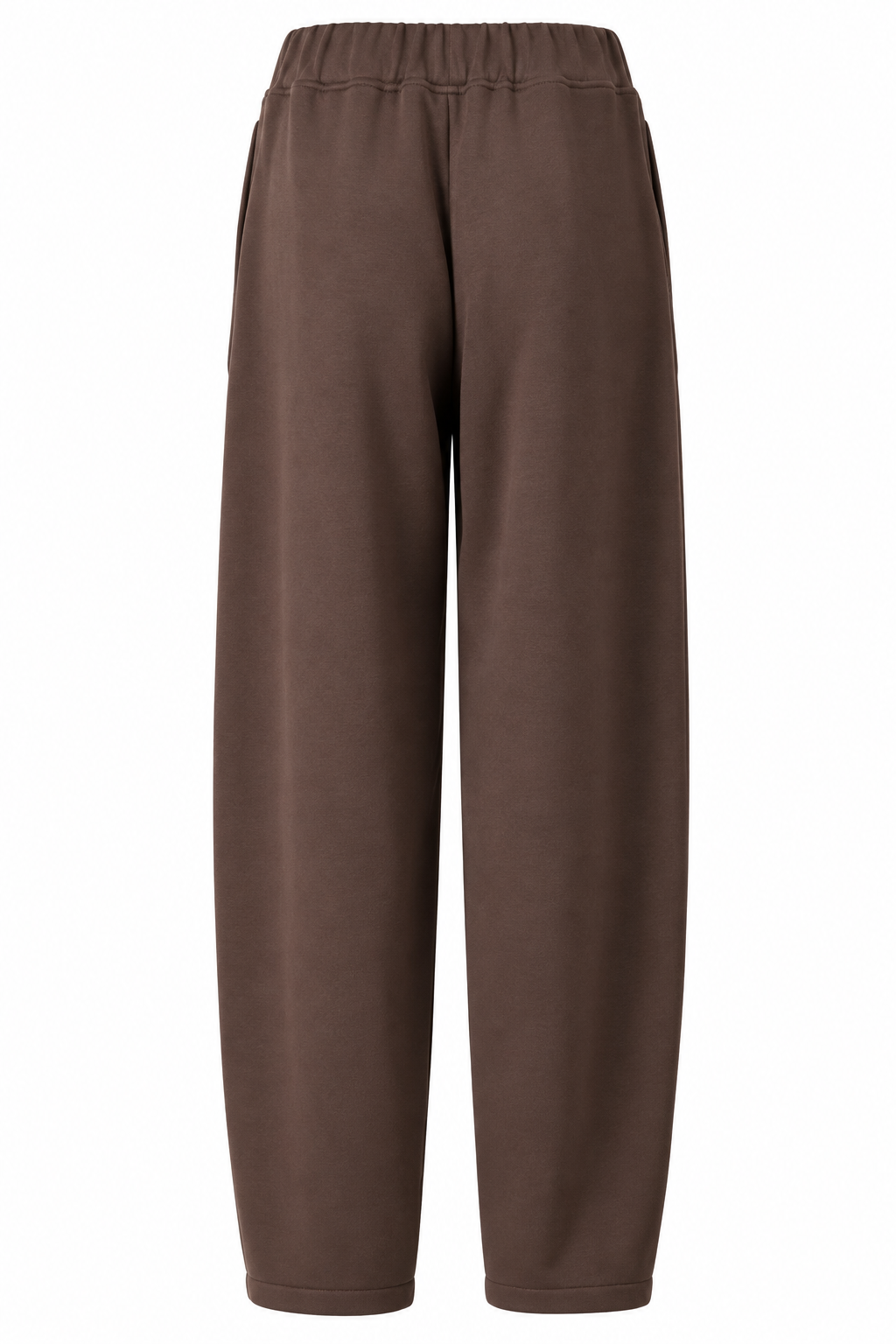 Barrel-Leg Cropped Trousers