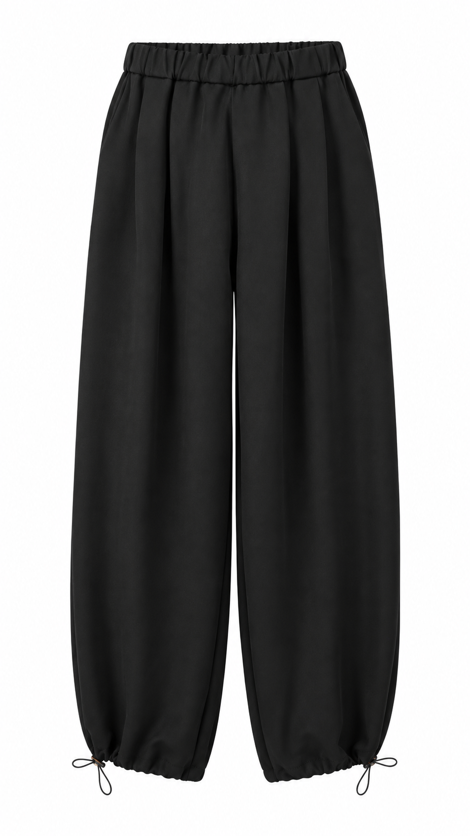 Drawstring-Cuff Balloon Trousers