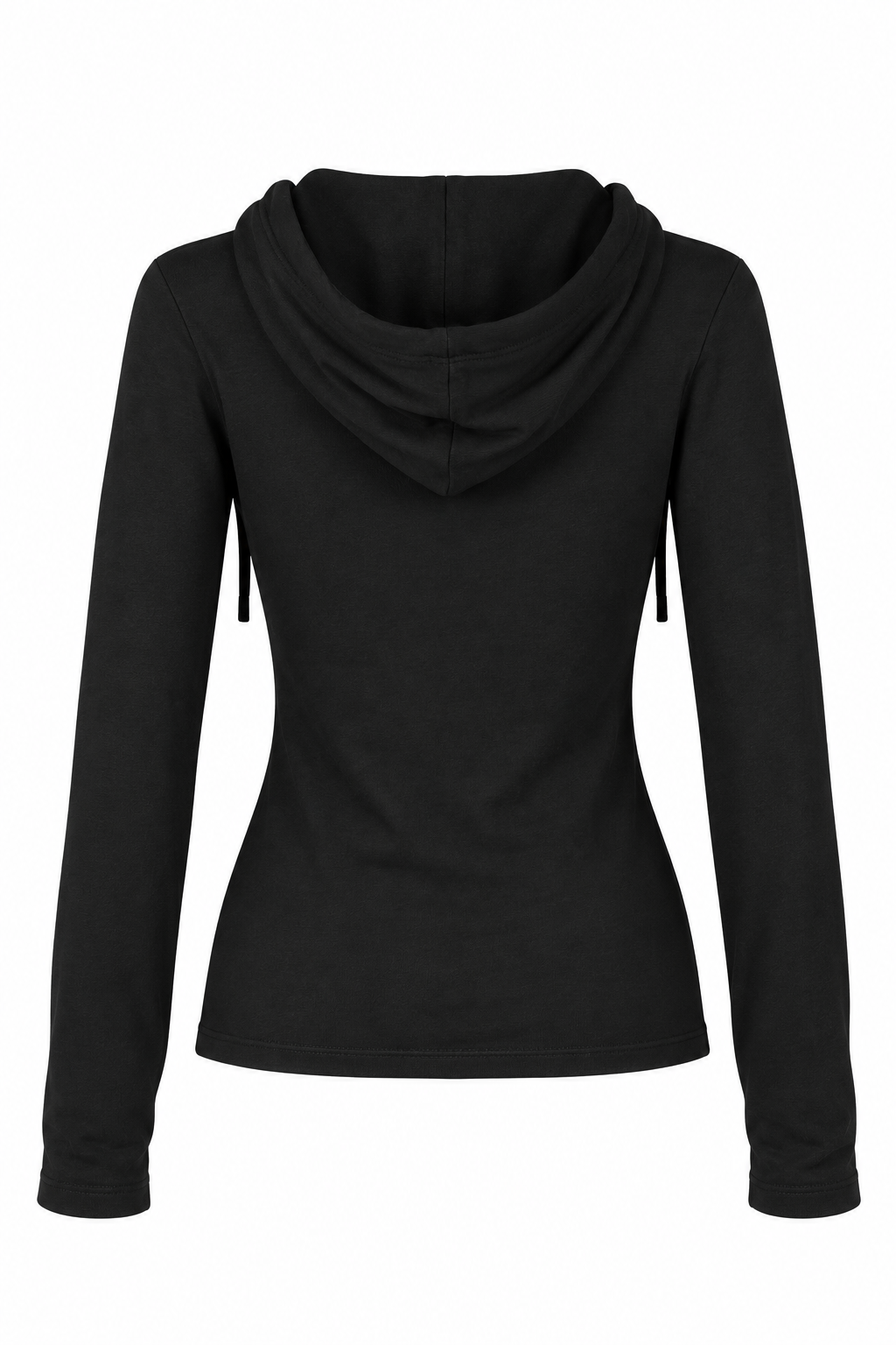 Ribbed Hooded Henley Top