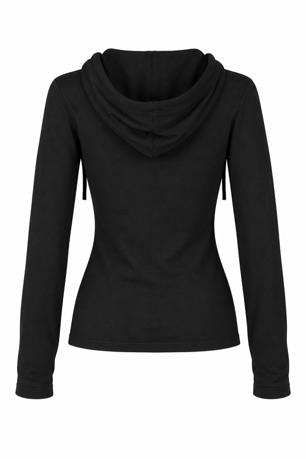 Ribbed Hooded Henley Top