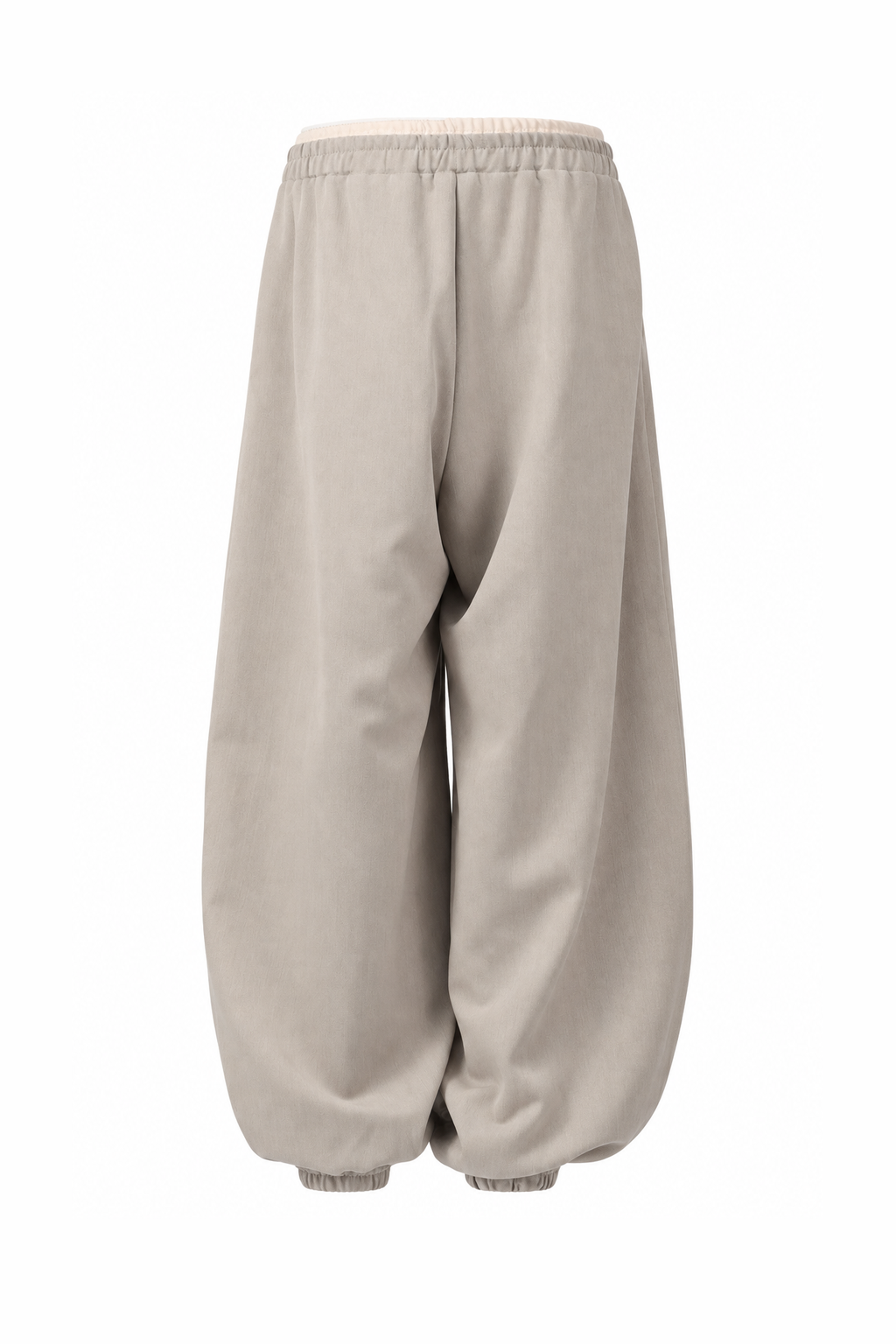 Elastic-Cuff Balloon Trousers